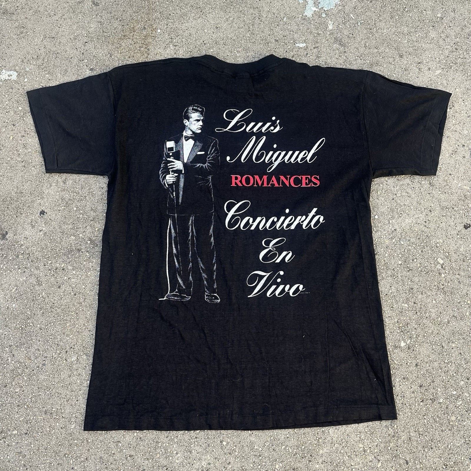 Band Tees × Vintage Vintage 1998 Luis Miguel Romances Concierto En Vivo Tour Tee Size US L / EU 52-54 / 3 - 4 Thumbnail