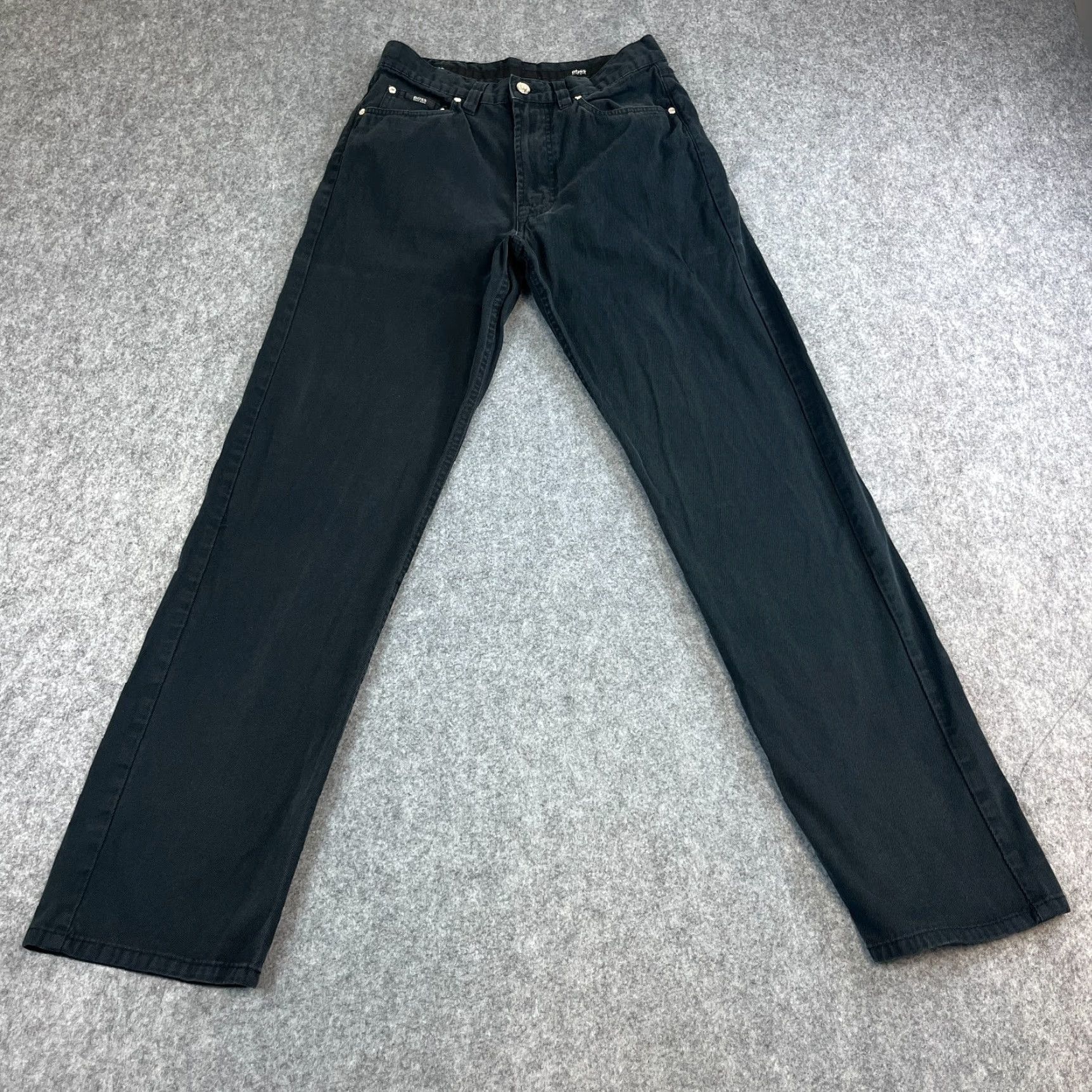 Hugo Boss Hugo Boss Jeans Regular Straight 28 32 Dark Black Lightweight VTG Preppy Mens Jeans Size US 28 / EU 44 - 2 Thumbnail