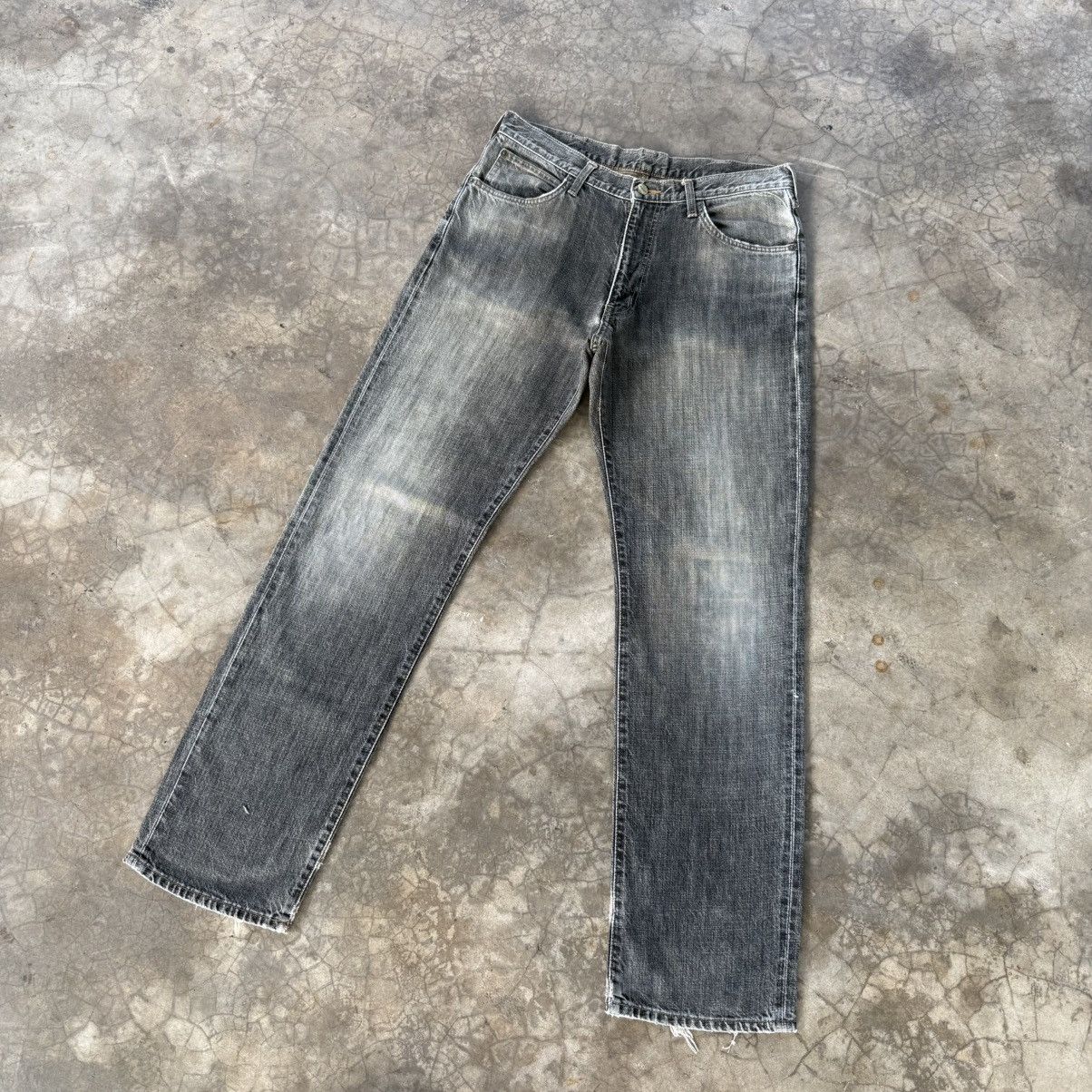 Japanese Brand W34x32 Vintage Japanese Faded Rusty Black Denim Jean Pants Size US 34 / EU 50 - 3 Thumbnail