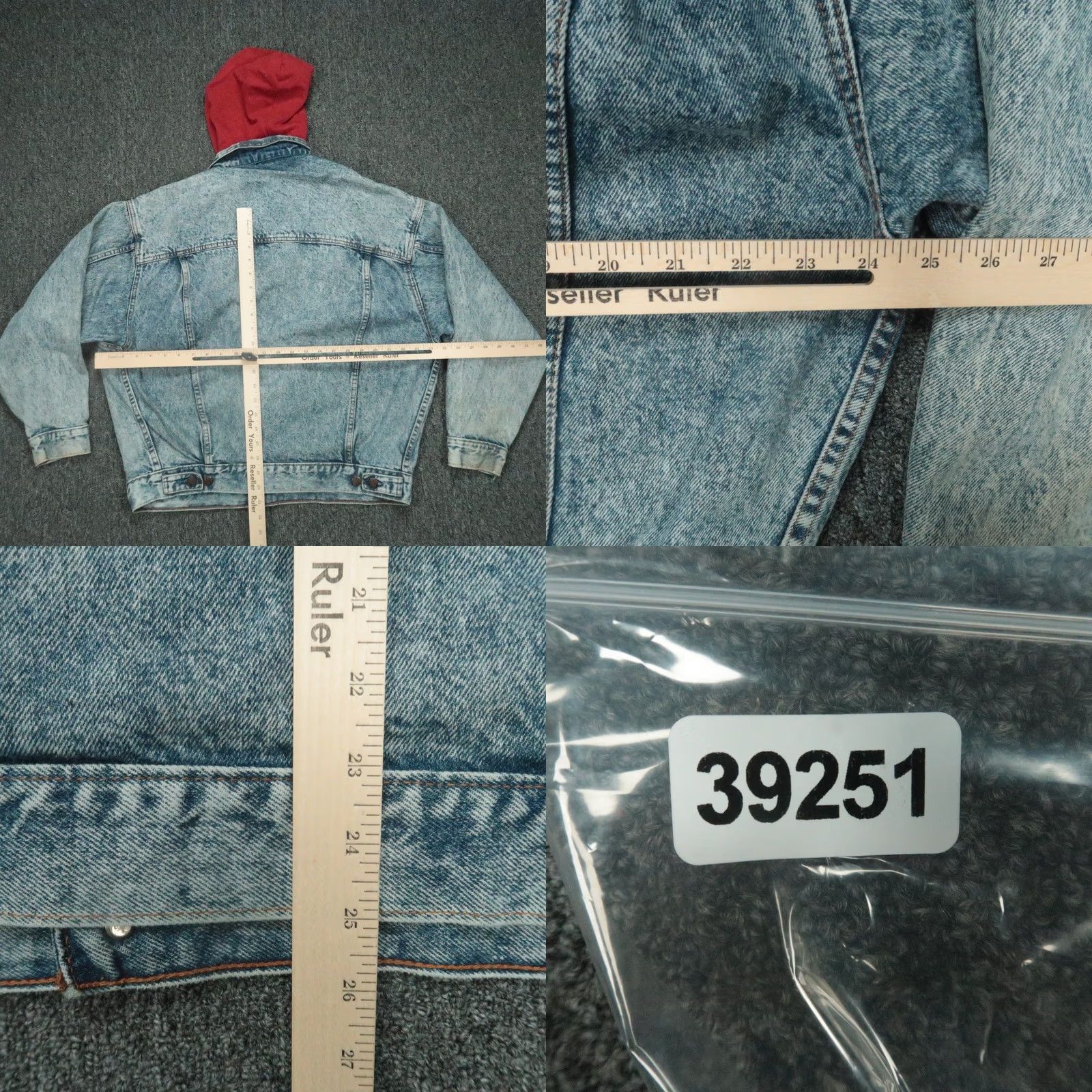 Levi's VINTAGE Levi's Jacket Mens M Blue Acid Wash Hooded Button Canada Denim Full Zip Pockets Winter Spring Fall Regular Style Overcoat Category Jacket Size US M / EU 48-50 / 2 - 8 Thumbnail