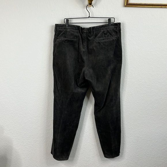 Issey Miyake Issey Miyake Men Velvet Dotted Flat Front Trousers Size US 39 - 5 Thumbnail