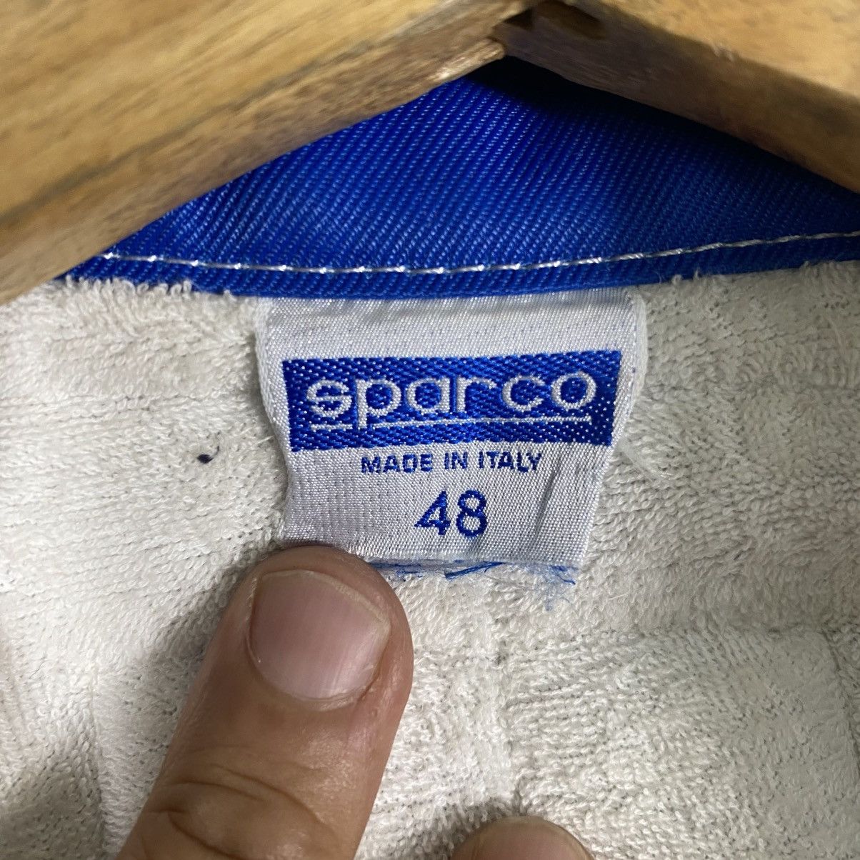 Japanese Brand Vintage Sparco R513 Racing Team Race For Win Blue Mens Suit Size US M / EU 48-50 / 2 - 14 Thumbnail