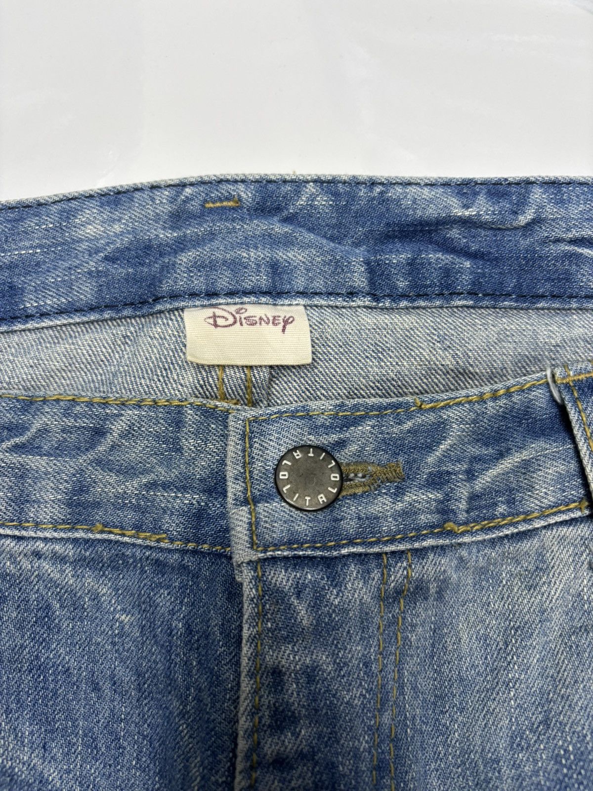 Disney 🔥LOLITA X DONALD DUCK DISNEY BOOTCUT JEANS Size US 35 - 11 Thumbnail