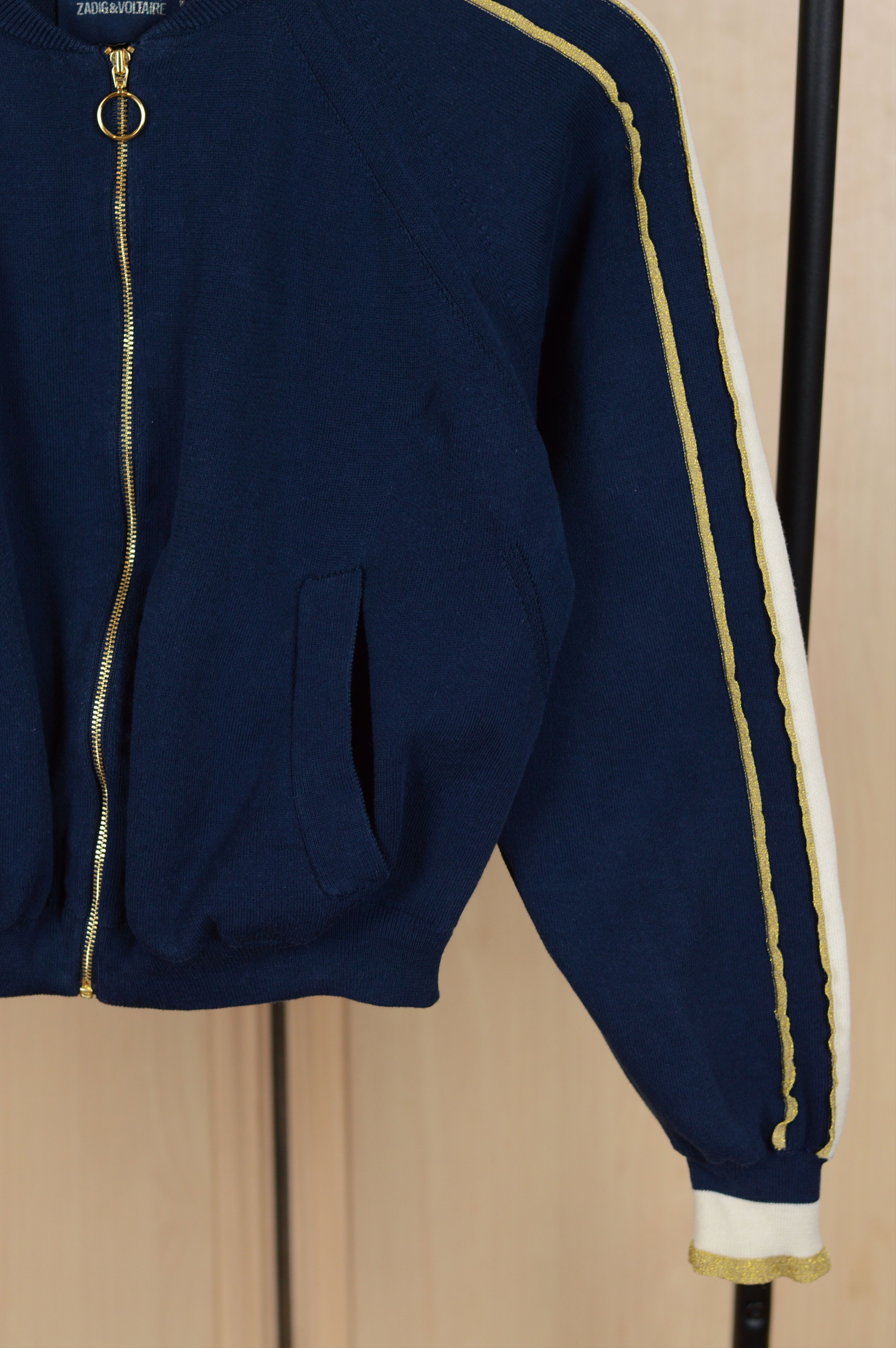 Zadig & Voltaire Zadig Voltaire Teri Zip Sweatshirt Size XS / US 0-2 / IT 36-38 - 4 Thumbnail