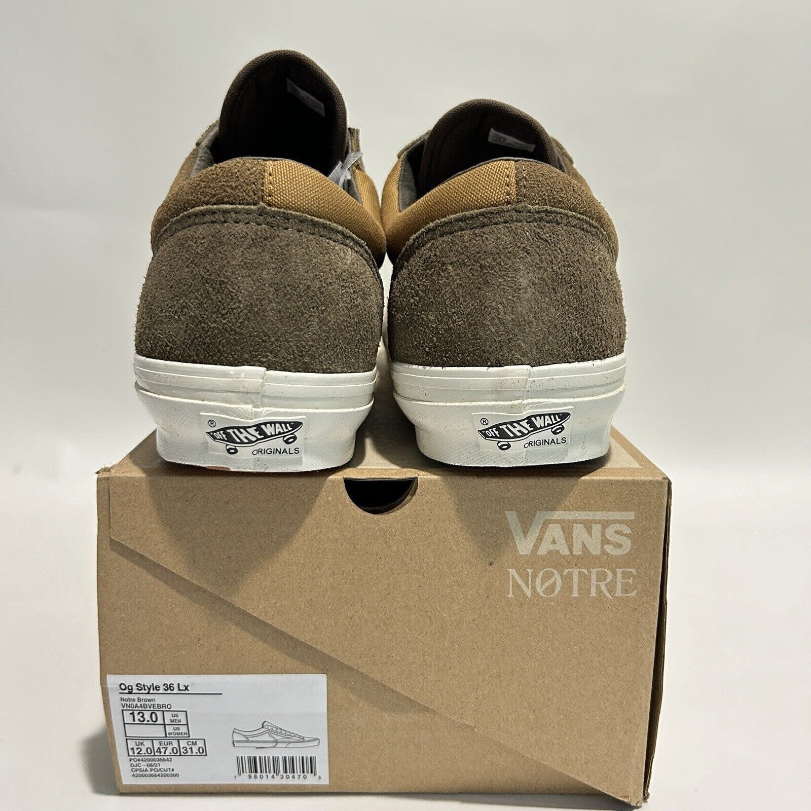 Vans Notre x Vans Vault OG Old Skool 36 LX “Expresso Brown” 2024 Size US 13 / EU 46 - 4 Thumbnail