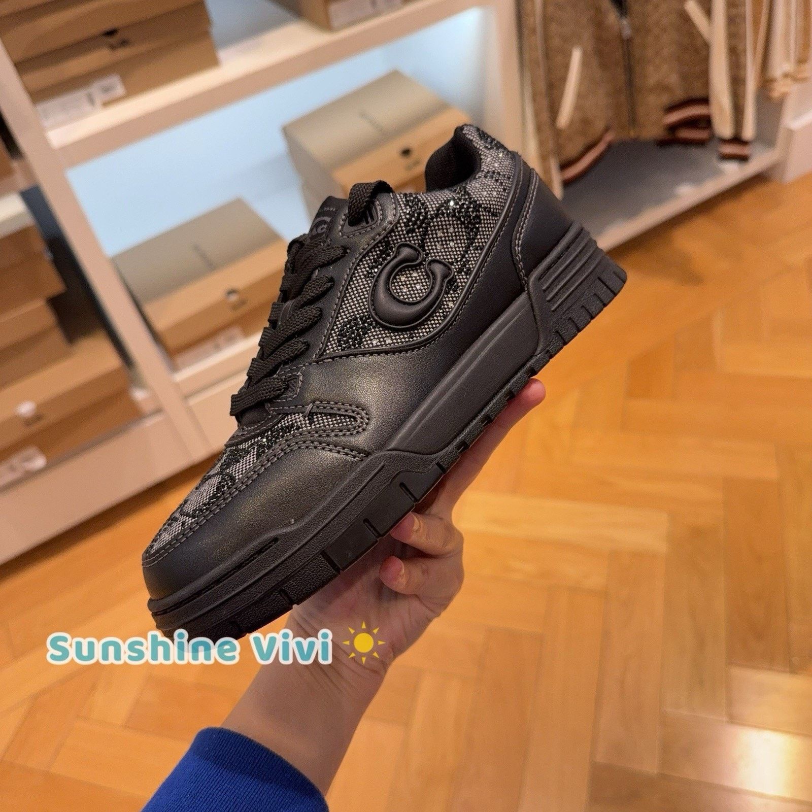 Coach NEW Limited Coach Woman Soho Sneaker Crystal CDE26 Black us6 Size US 6 / IT 36 - 5 Thumbnail