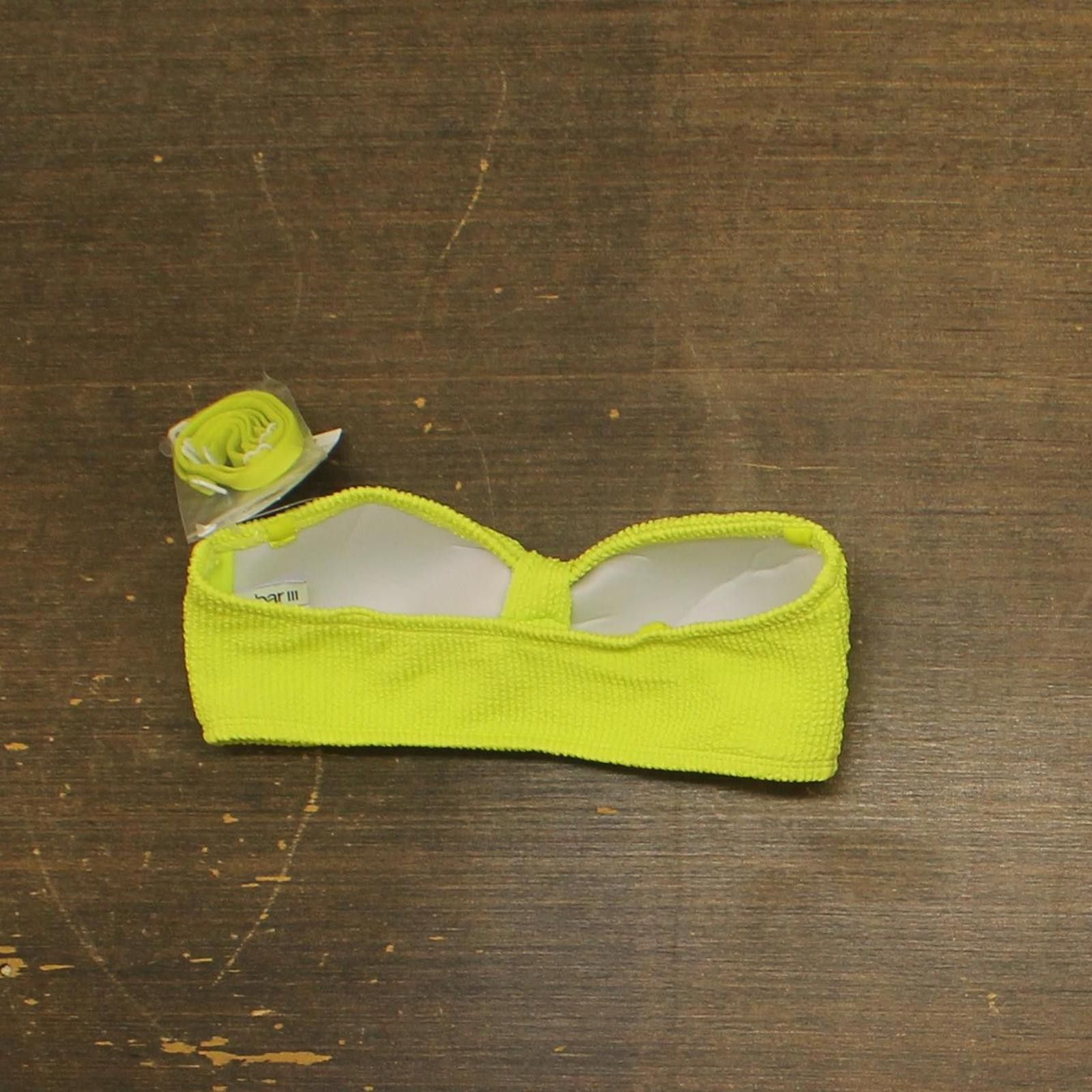 Bar III Nwt Bar Iii Womens Bikini Top Mbbg24144 Sunny Lime Green Xs Size ONE SIZE - 2 Thumbnail