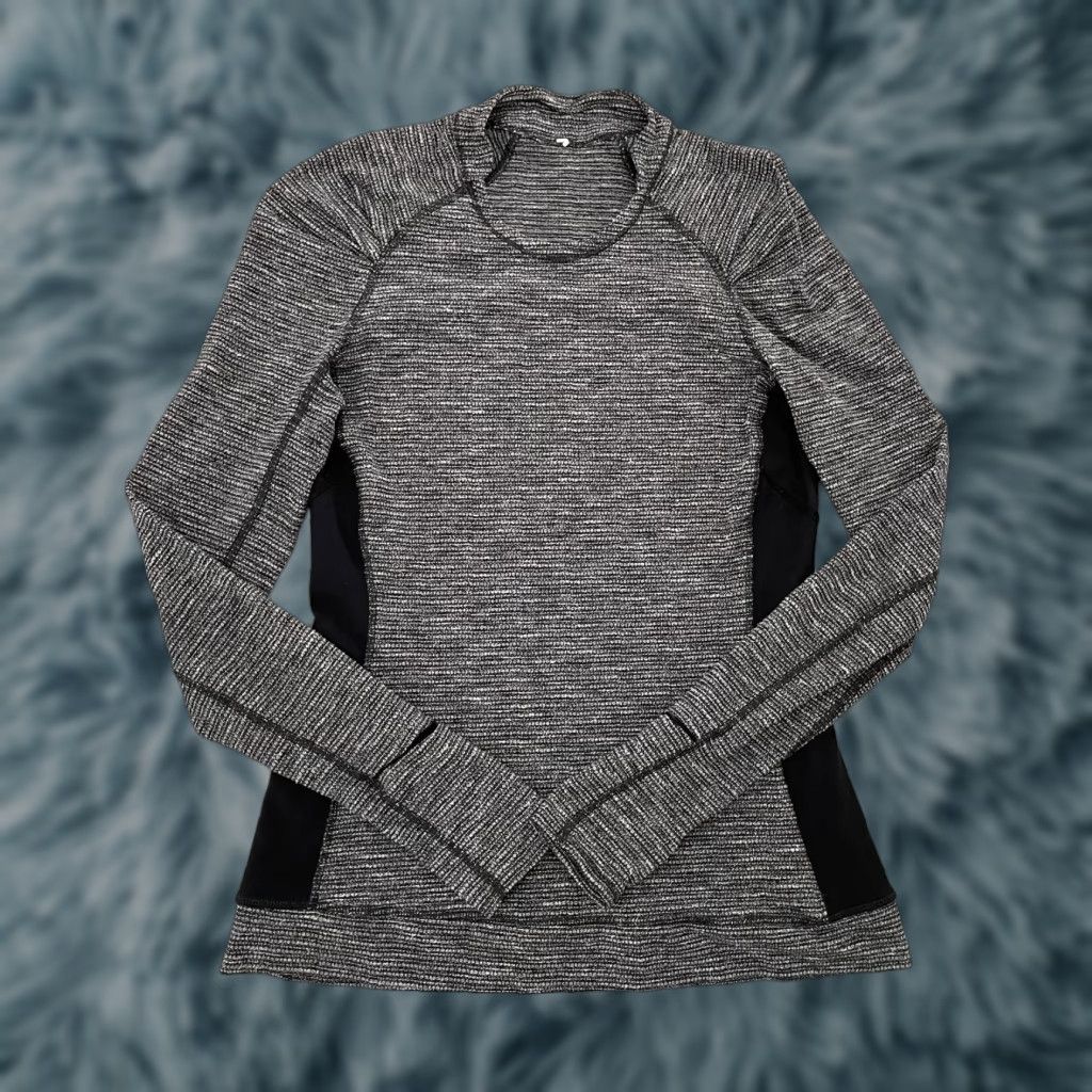 Lululemon Lululemon Striped Pullover Sweatshirt Womens 8 Gray Athletic Long Sleeve Gym Size M / US 6-8 / IT 42-44 - 1 Thumbnail