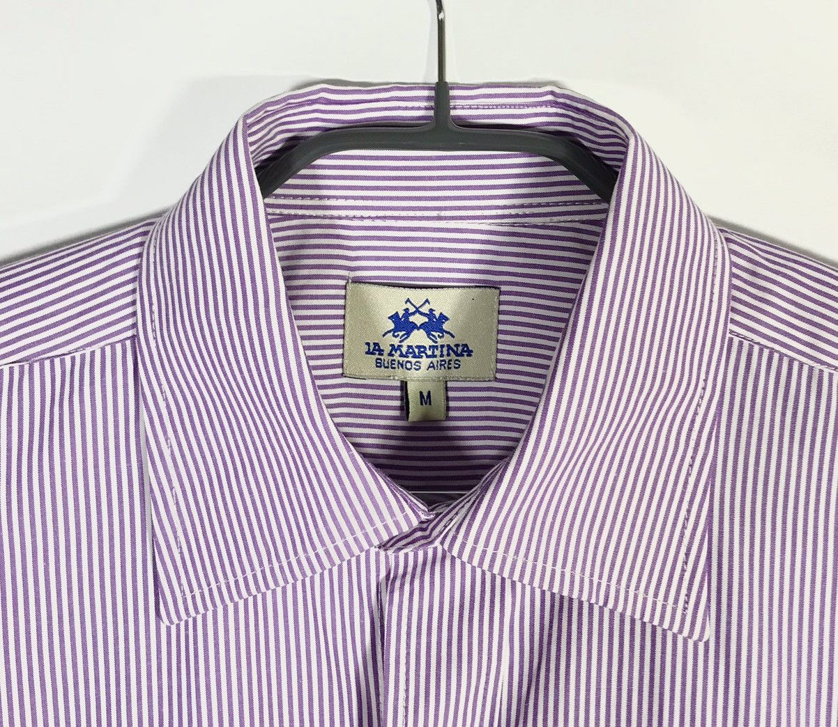 La Martina La Martina Polo Team Button Shirt Stripe Mens Sz M Size US M / EU 48-50 / 2 - 4 Thumbnail