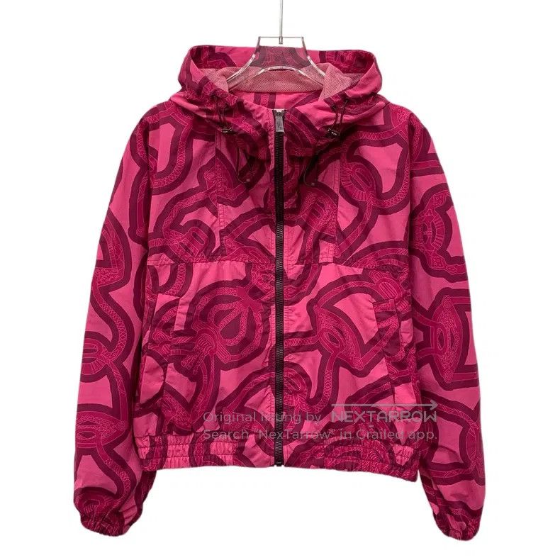 Hermes Hermes Cerise Mule Fantasy Print All-Over Printed Hooded Z Size XXS / US 00 / IT 34 - 1 Thumbnail