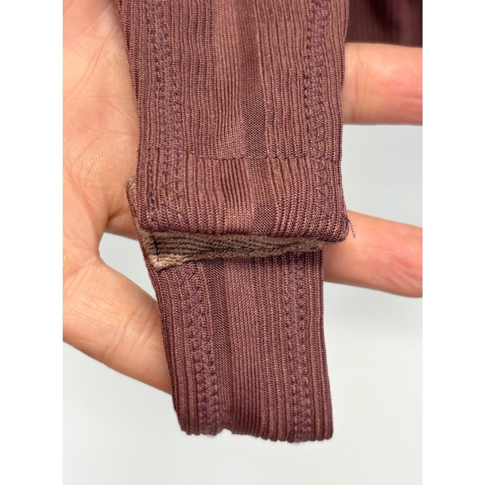 Vintage Michael Costello X Revolve Halter Bodysuit Top Sz Small Mauve Pink Women Bodysuit Casual Long Sleeve Tee Tie Neckline Regular Size Small Vintage No Size S / US 4 / IT 40 - 5 Thumbnail