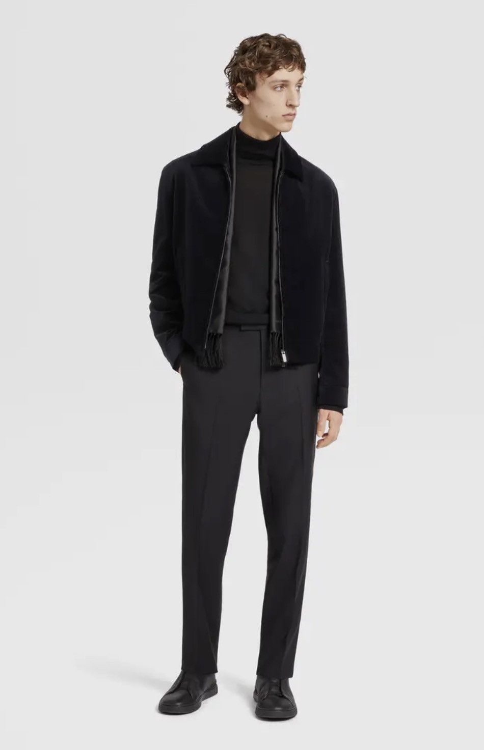 Z Zegna Zegna Flat Front Tuxedo Trousers size 7-54R/ fit 36” waist Size 54R - 5 Thumbnail