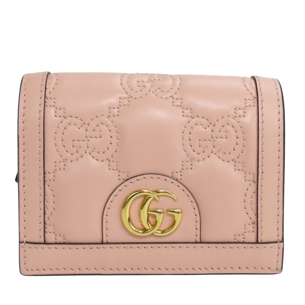 Gucci Gucci Gucci GG Matelasse Bifold Wallet Leather Short Wallet 723786 DUTY FREE for USA Size ONE SIZE - 1 Thumbnail