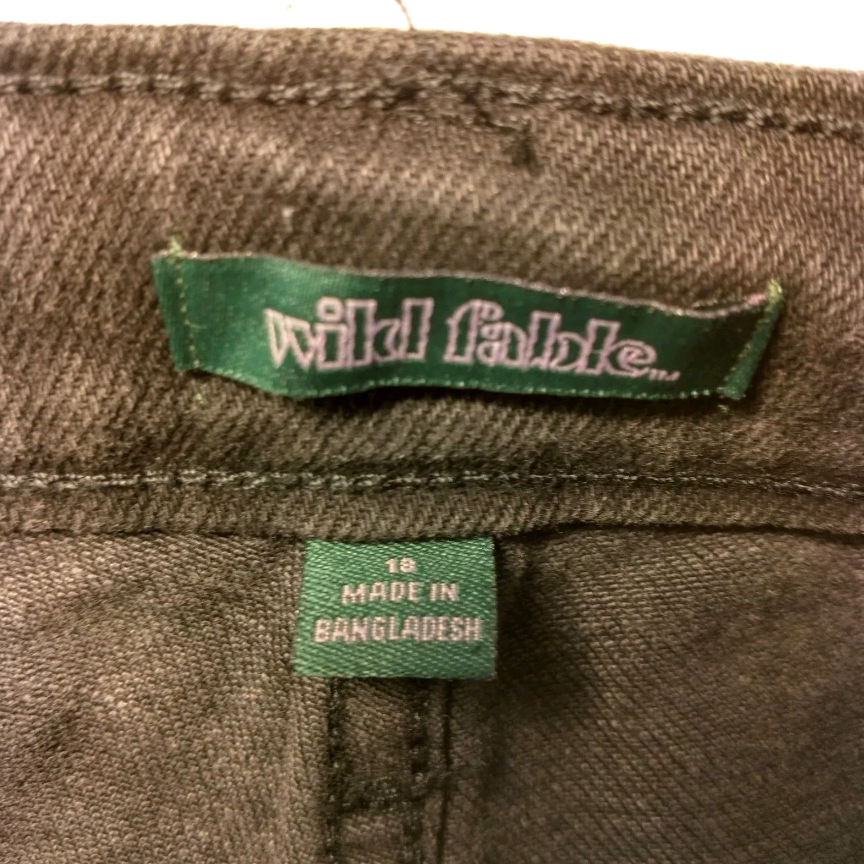 Vintage Wild Fable Jeans Women 18 34x27 Black Super High Rise Slim Straight Distressed Size 40" / US 18 - 7 Thumbnail
