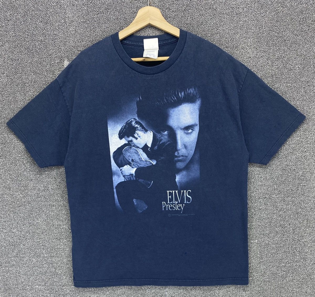 Band Tees × Vintage Vintage Elvis Presley Punk Rock Band Tees T Shirts Size US XL / EU 56 / 4 - 1 Thumbnail