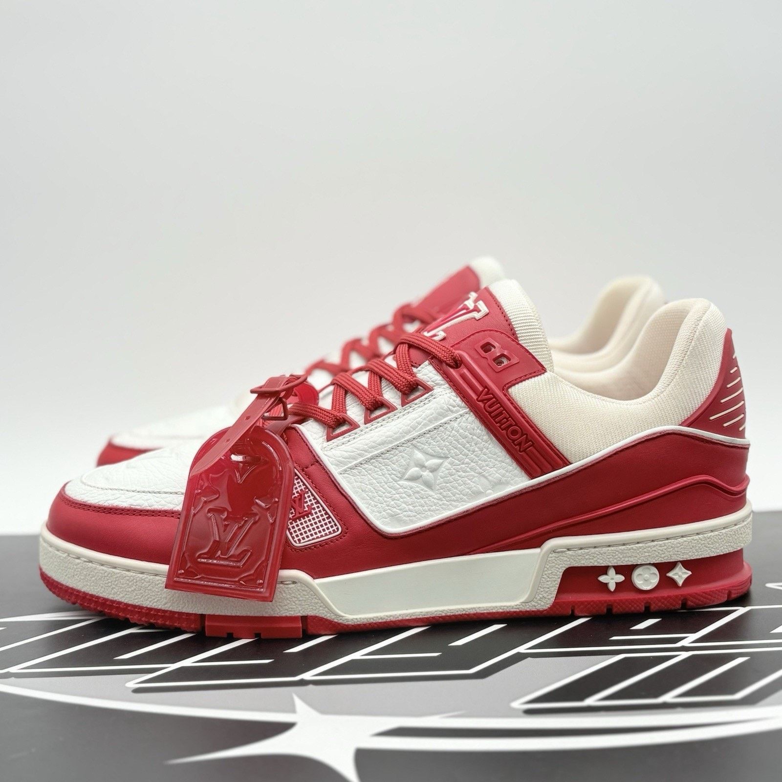 Louis Vuitton 10-10.5 US Louis Vuitton Trainer ' Red White ' | EXCELLENT! Size US 10 / EU 43 - 1 Thumbnail