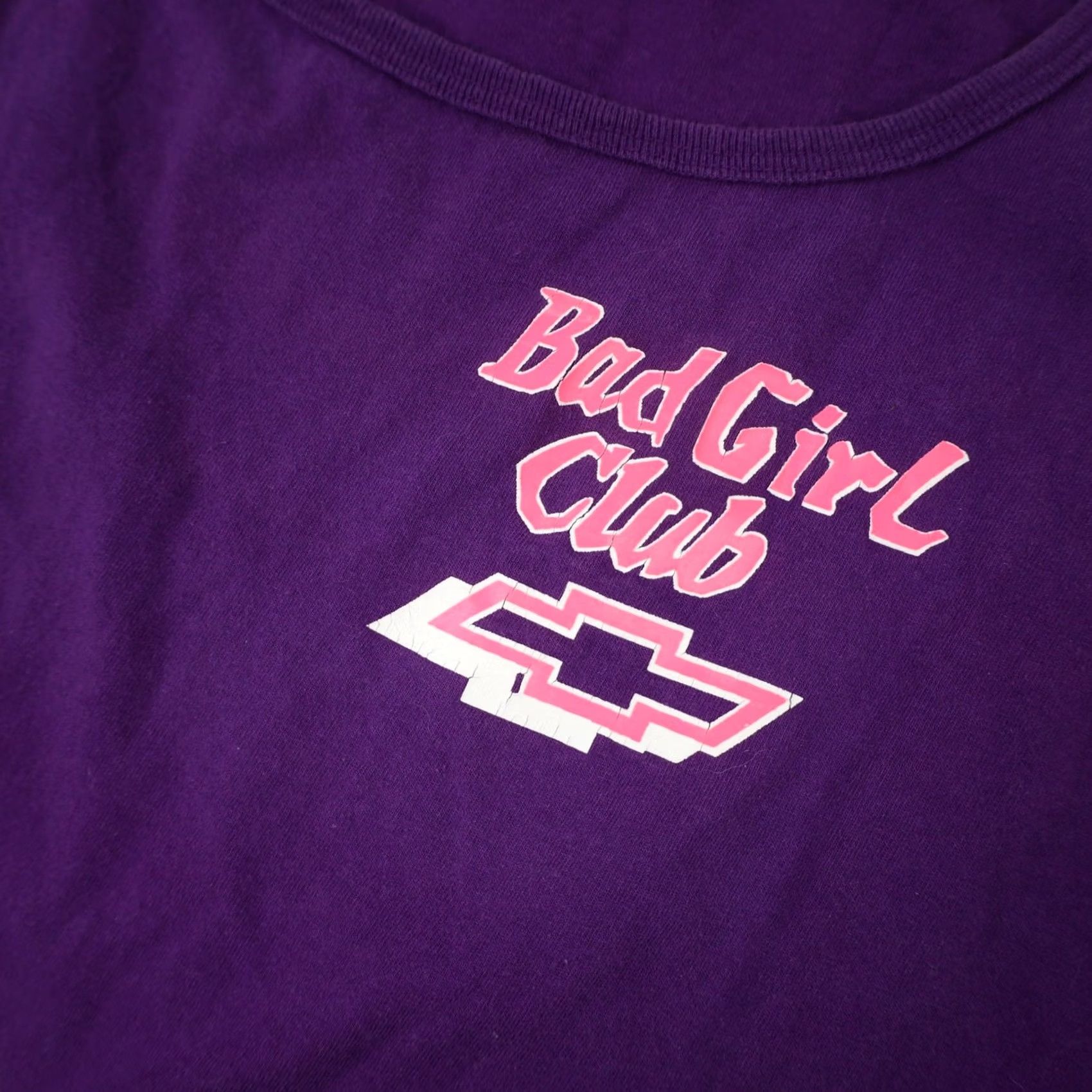 Vintage VINTAGE Chevy Bad Girl Club Womens XL Graphic Tank top Purple Size XL / US 12-14 / IT 48-50 - 4 Thumbnail