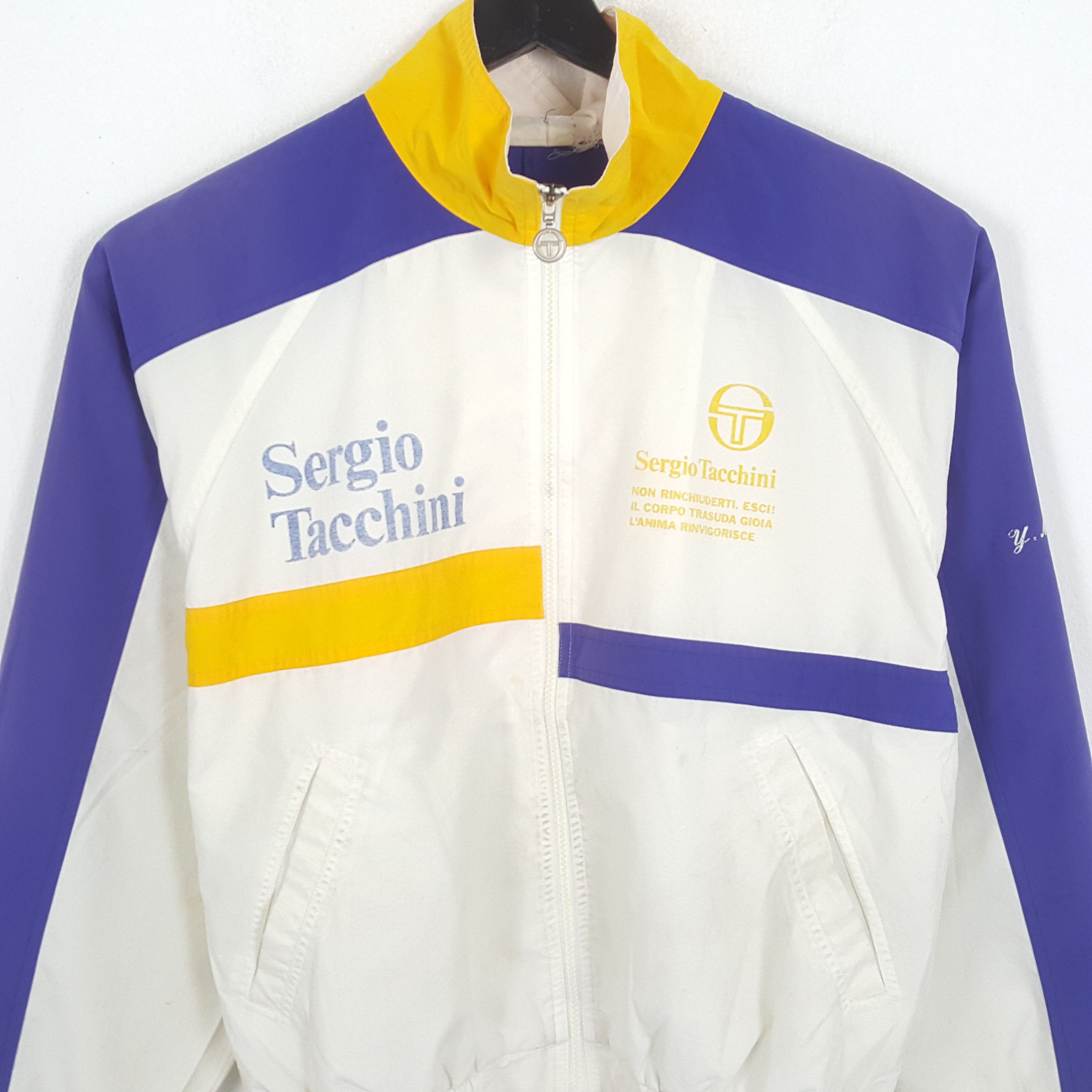 Sergio Tacchini × Vintage SERGIO TACHINI Sportswear Style Jacket Size US L / EU 52-54 / 3 - 4 Thumbnail