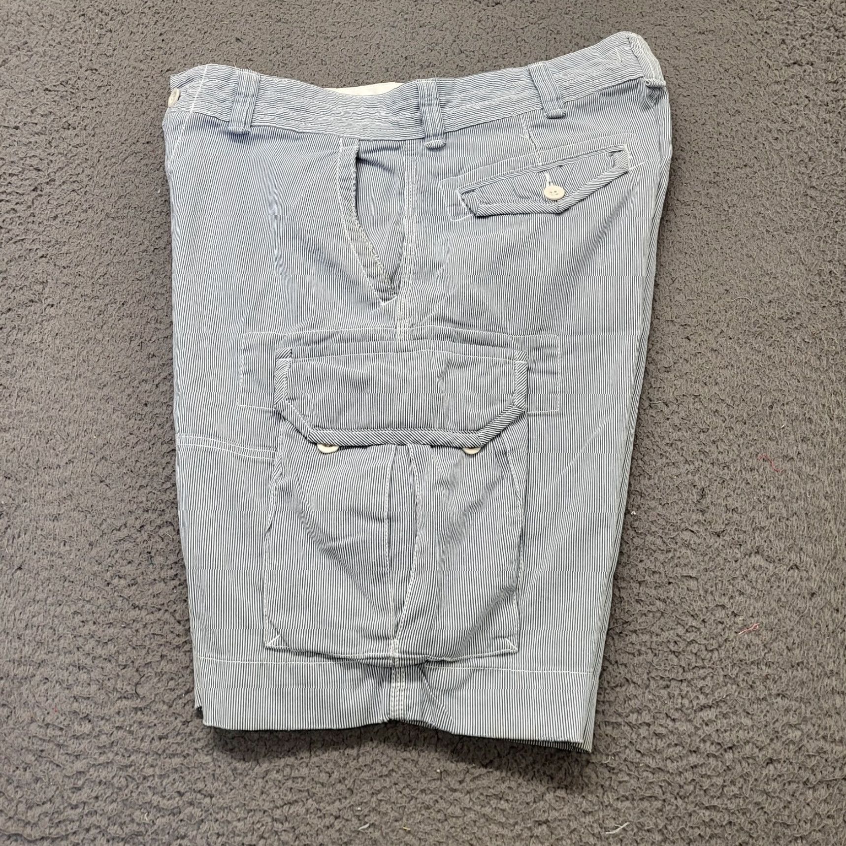 Polo Ralph Lauren Polo Ralph Lauren Shorts Men's Size 34 Hickory Striped Railroad Cotton Cargo EUC Size US S / EU 44-46 / 1 - 2 Thumbnail