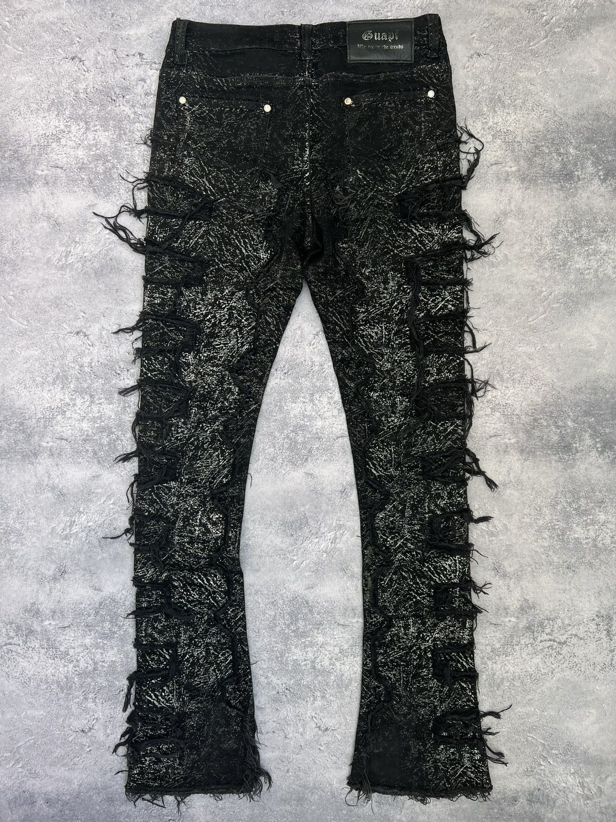 Japanese Brand RARE Archive Drip Cut Jeans / Underground Number Nine Style Size US 32 / EU 48 - 7 Thumbnail