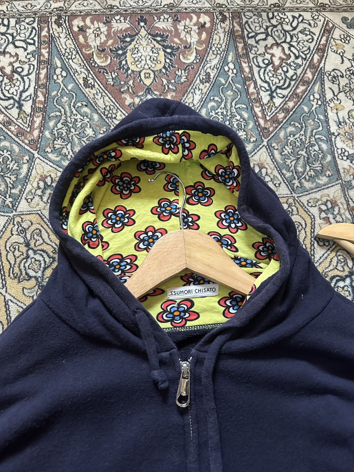 Tsumori Chisato TSUMORI CHISATO Floral Lined Zip Hoodie Size M / US 6-8 / IT 42-44 - 3 Thumbnail