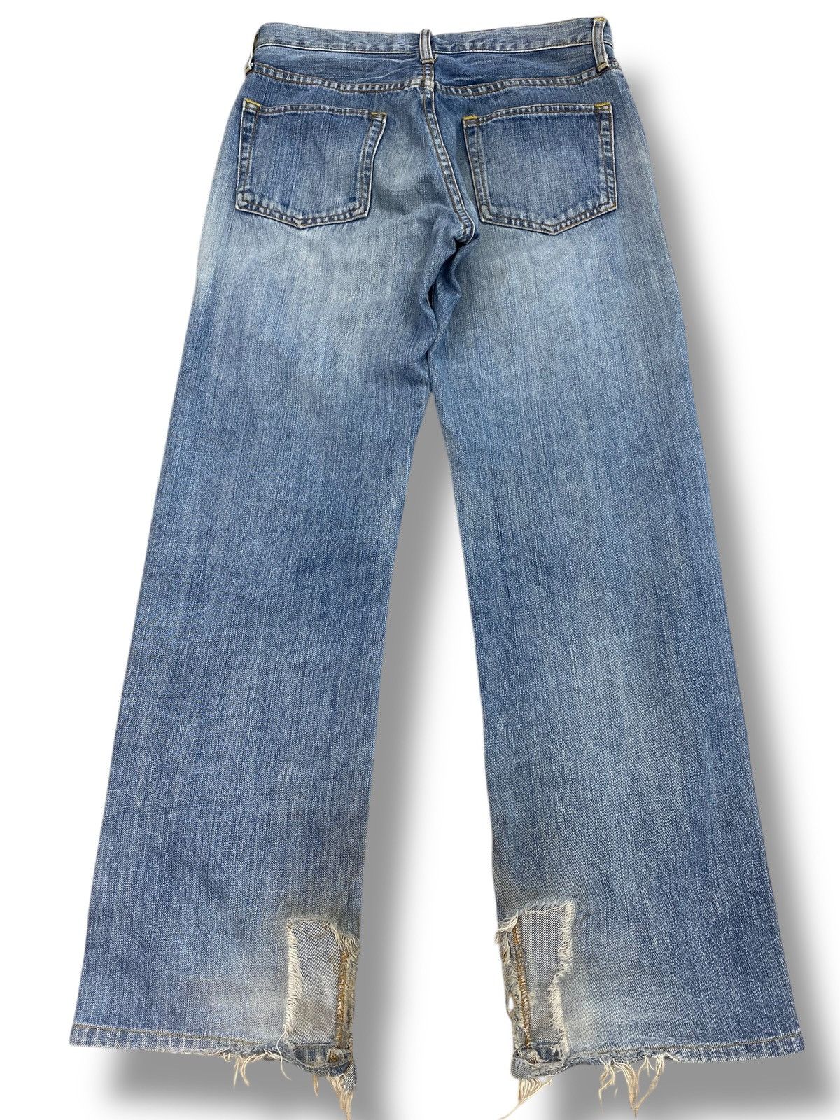 Japanese Brand Japanese Brand Whiskers Distressed Style Loose Jeans Size US 30 / EU 46 - 3 Thumbnail
