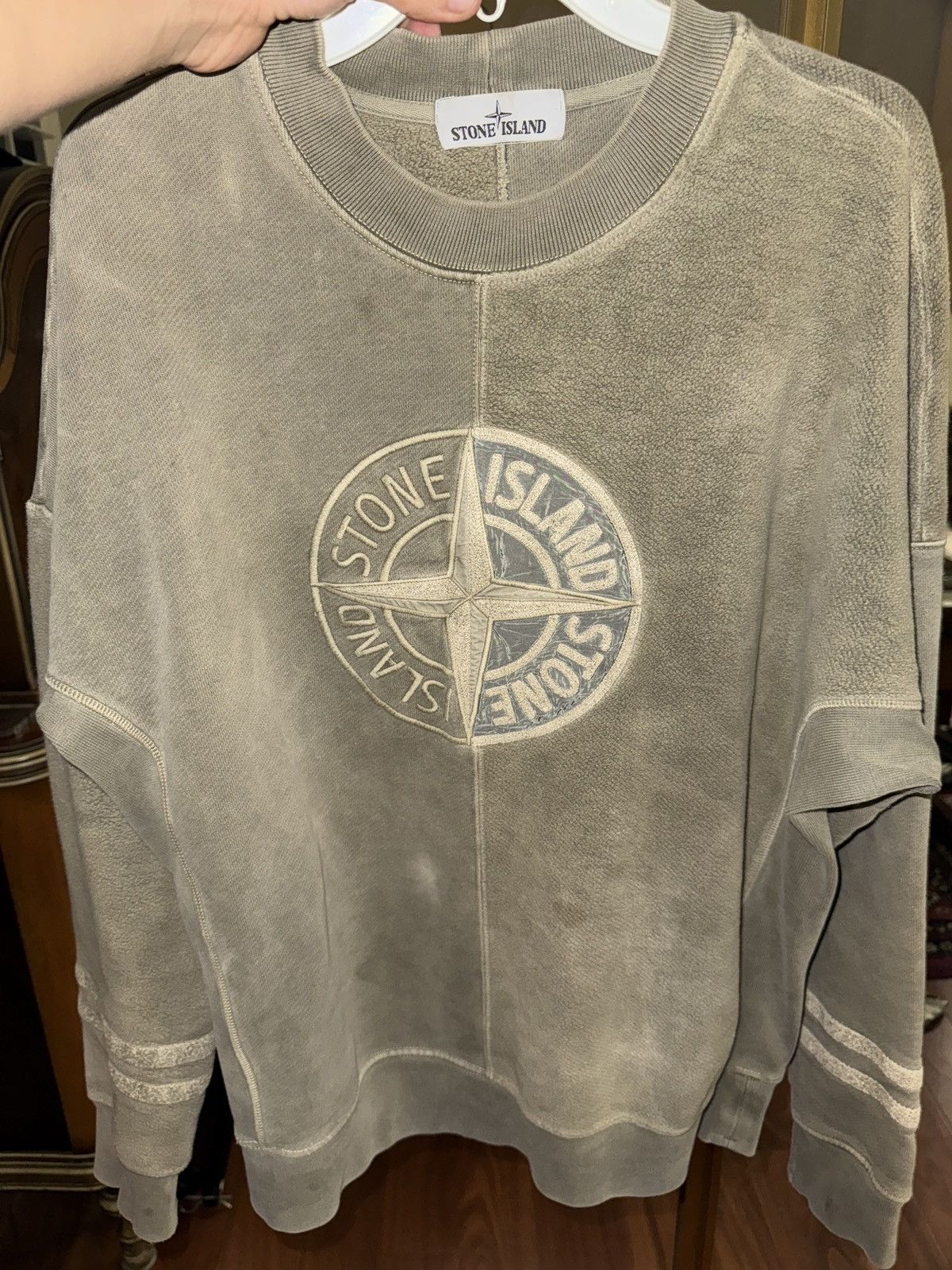 STONE ISLAND PULL OVER COMPASS LOGO