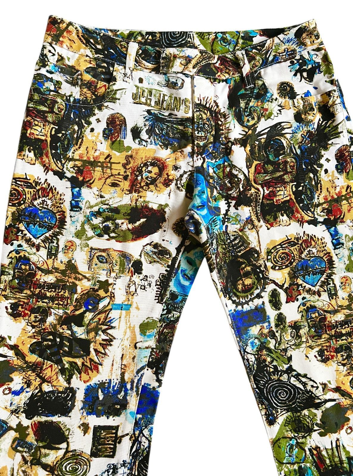 Jean Paul Gaultier Jean Paul Gaultier Basquiat Art Print Jeans artist jpg draw Size 30" / US 8 / IT 44 - 4 Thumbnail