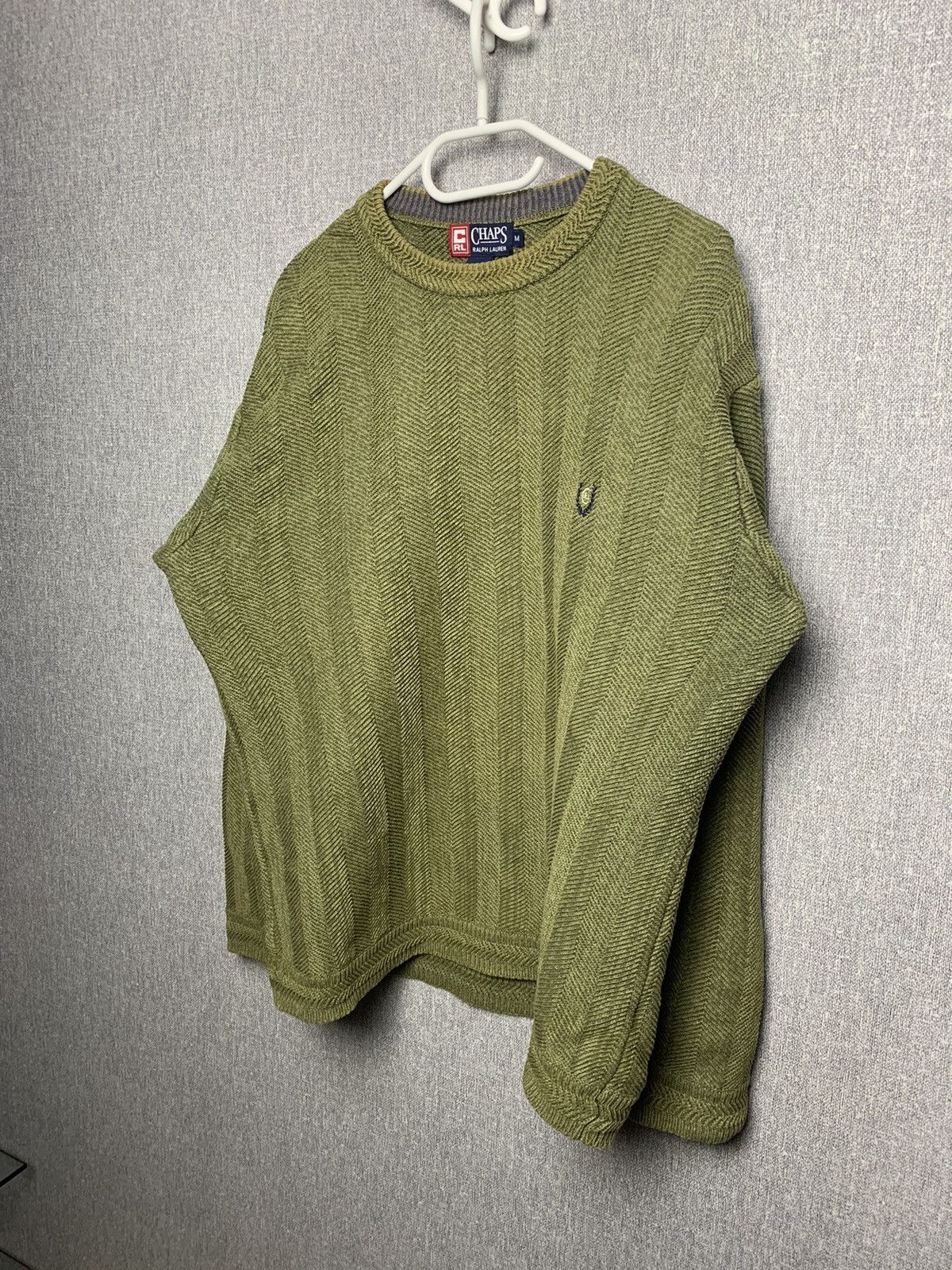 Chaps Ralph Lauren Chaps x Ralph Lauren - Vintage Herringbone Sweater Size US L / EU 52-54 / 3 - 3 Thumbnail