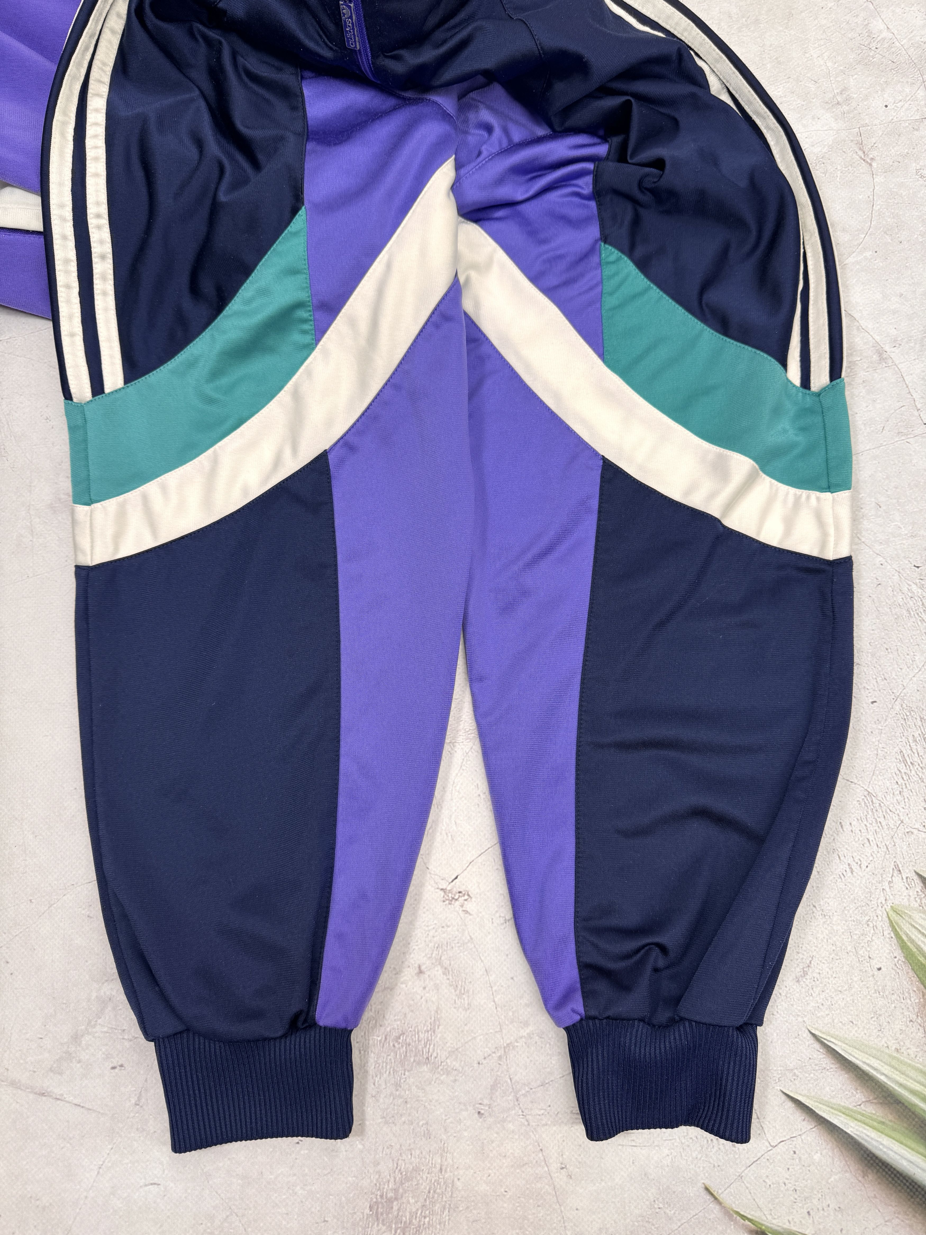 Adidas × Vintage Vintage Adidas Track Jacket Purple & Dark Blue Size US L / EU 52-54 / 3 - 16 Thumbnail