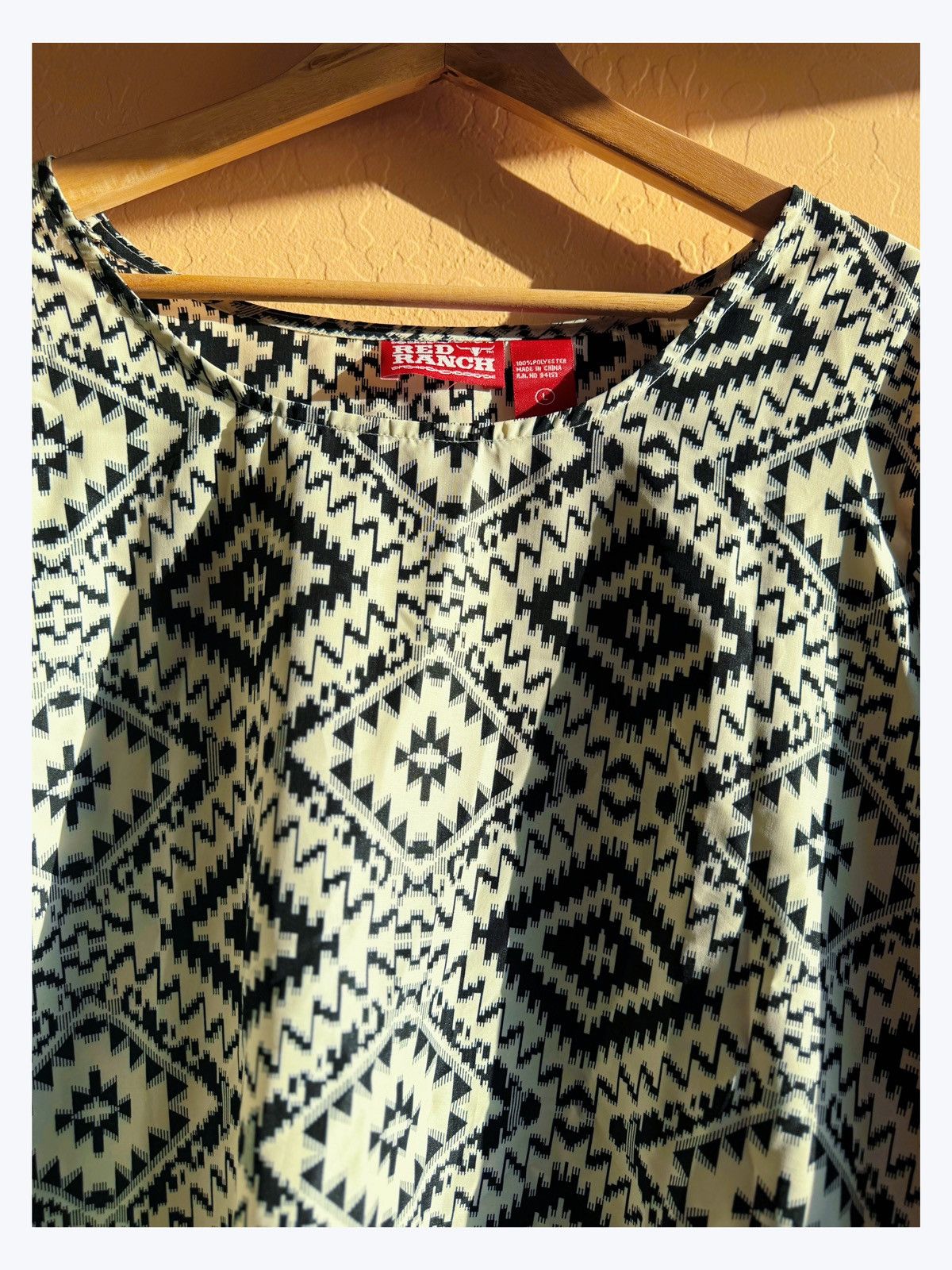Other Red Ranch Aztec Print Tunic Dress - Size L Size L / US 10 / IT 46 - 2 Thumbnail