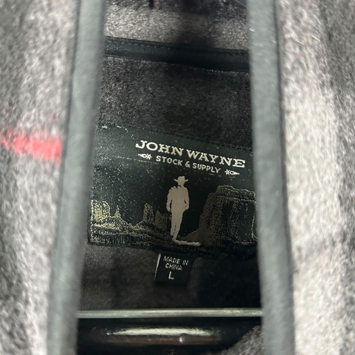Vintage Mens Y2K John Wayne Plaid Quarter Zip Fleece Jacket Size US L / EU 52-54 / 3 - 8 Thumbnail