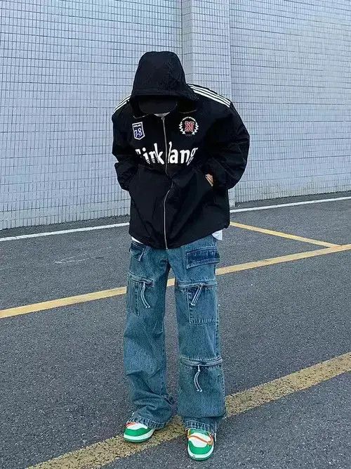 Designer utility baggy skate hiphop cargo pants Size US 32 / EU 48 - 3 Thumbnail