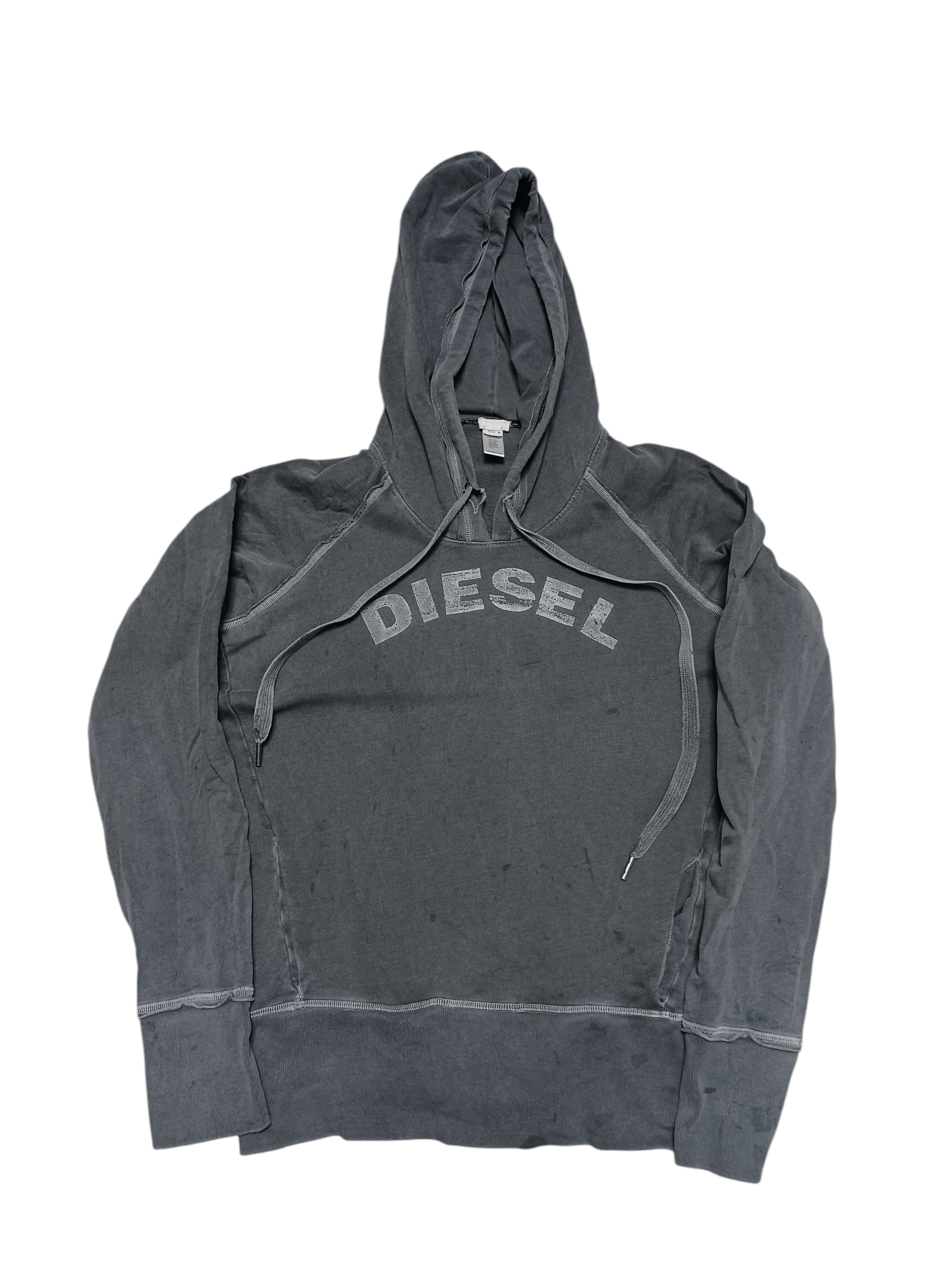 Diesel DIESEL VINTAGE BIGLOGO EMBROIDERED AVANT GARDE HOODIE Size US M / EU 48-50 / 2 - 1 Thumbnail