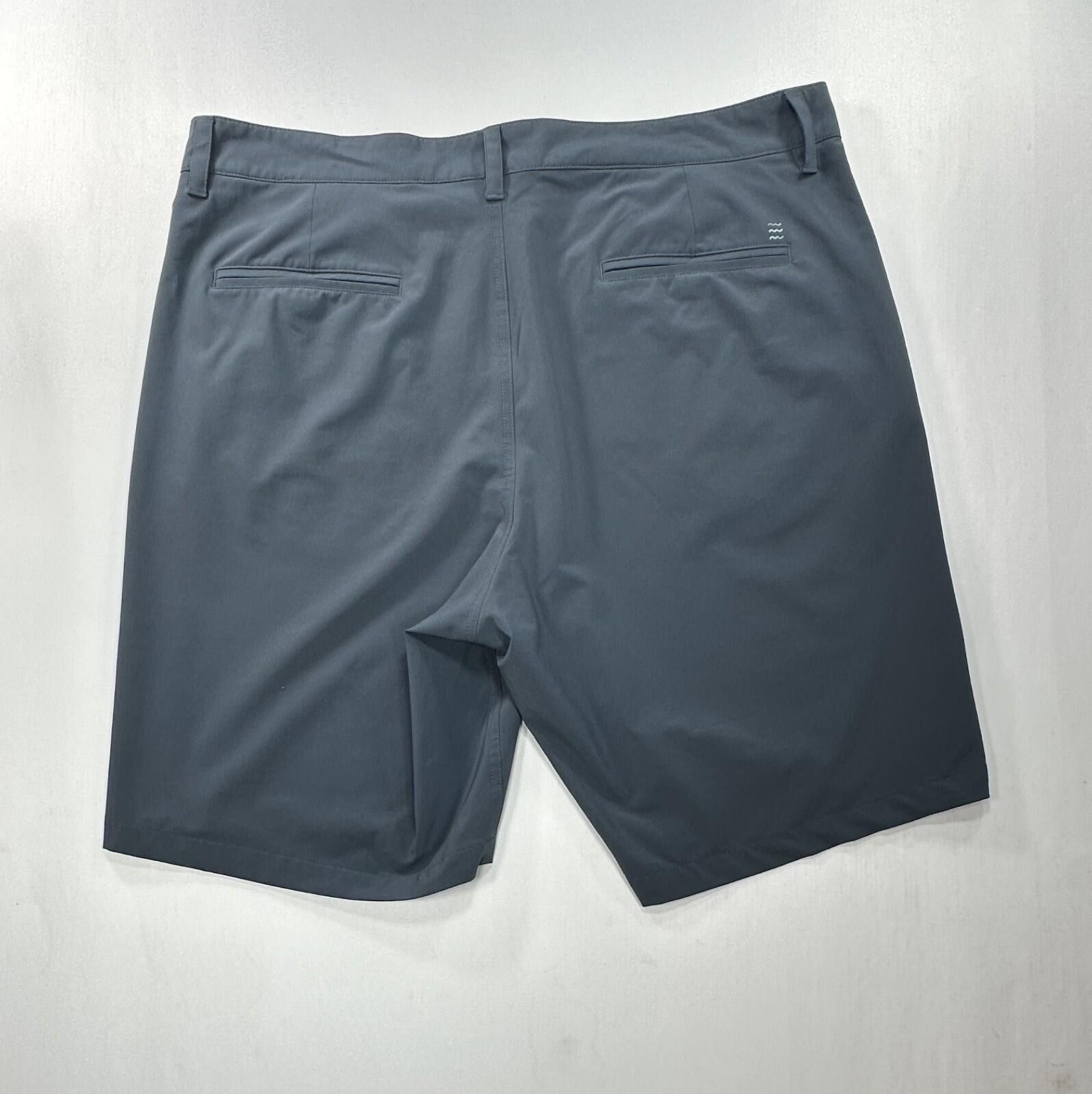 Other Free Fly Flat Front Chino Shorts Men Blue/Green 38 Size US 38 / EU 54 - 2 Thumbnail