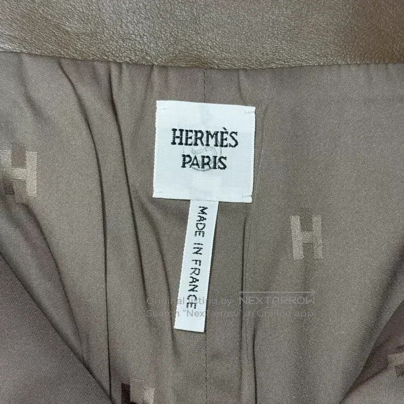 Hermes Hermes Brown and Coffee Color Sheepskin Half Zip Short Pan Size 24" / US 00 / IT 34 - 5 Thumbnail