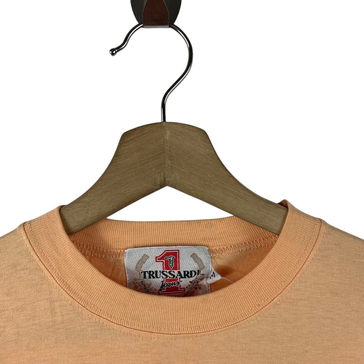 Trussardi × Vintage Vintage TRUSSARDI embroidery logo tee Size US M / EU 48-50 / 2 - 5 Thumbnail
