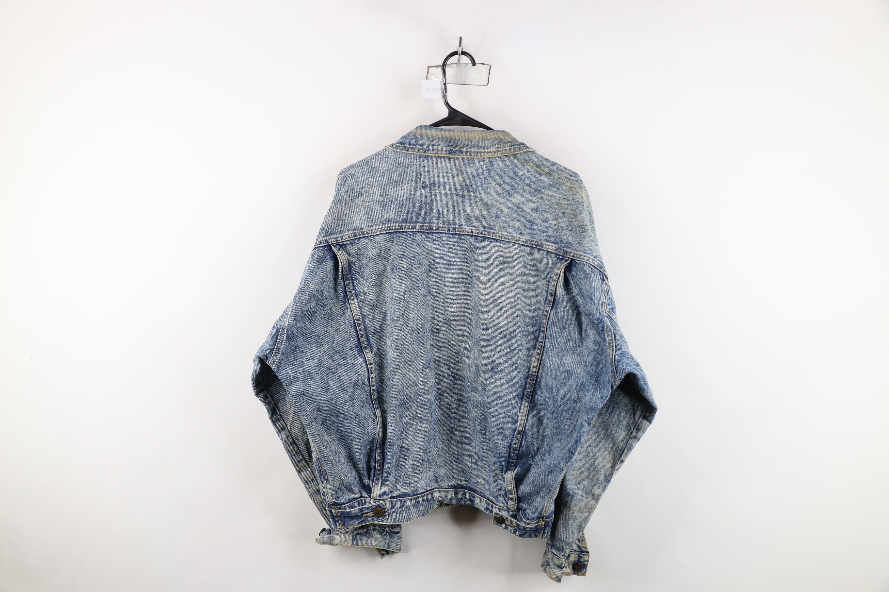 Guess Vintage 90s Guess Acid Wash Denim Trucker Jacket Blue USA Size US M / EU 48-50 / 2 - 14 Thumbnail