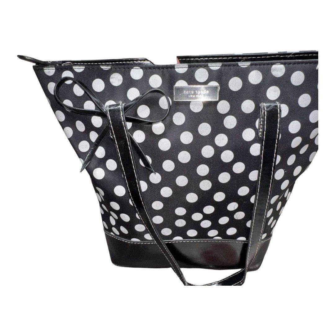 Kate Spade × Vintage VTG Y2K Kate Spade Mini Polk A Dot Tote with bow accent in Size ONE SIZE - 4 Thumbnail