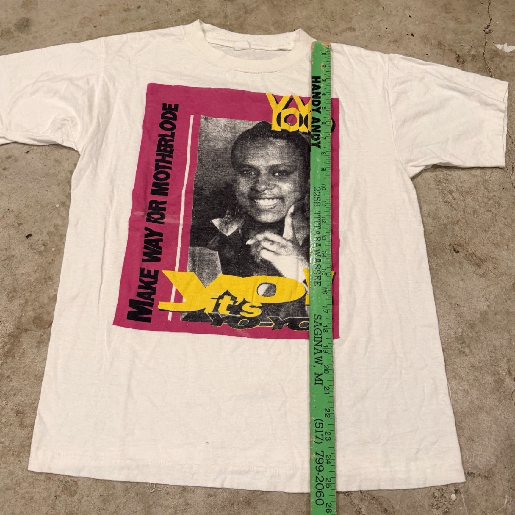 Vintage VINTAGE Rap Tee YoYo Make Way for the Motherlode T-Shirt Size Medium White Single Stitch Mens Size US M / EU 48-50 / 2 - 7 Thumbnail