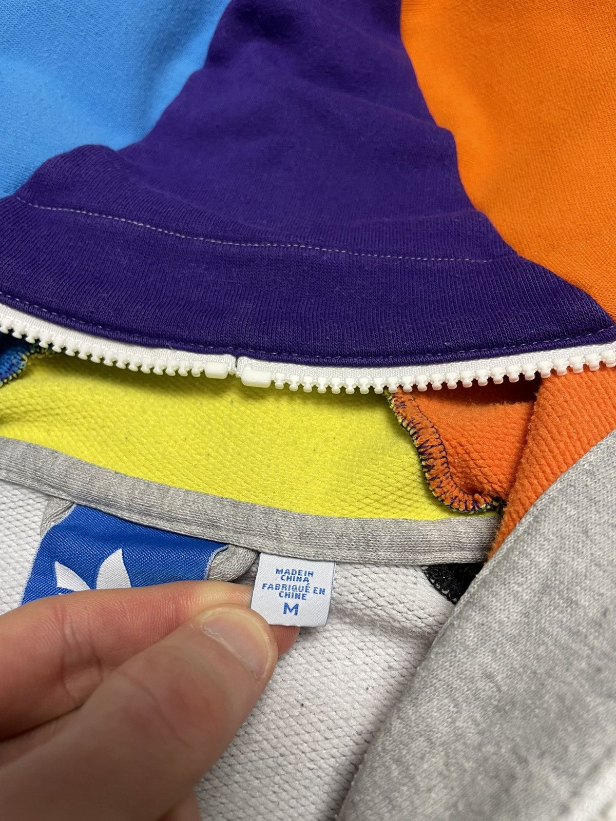 Adidas Vintage Adidas Multicolour Full Zip-Up Hoodie Y2K Rare Size US M / EU 48-50 / 2 - 14 Thumbnail