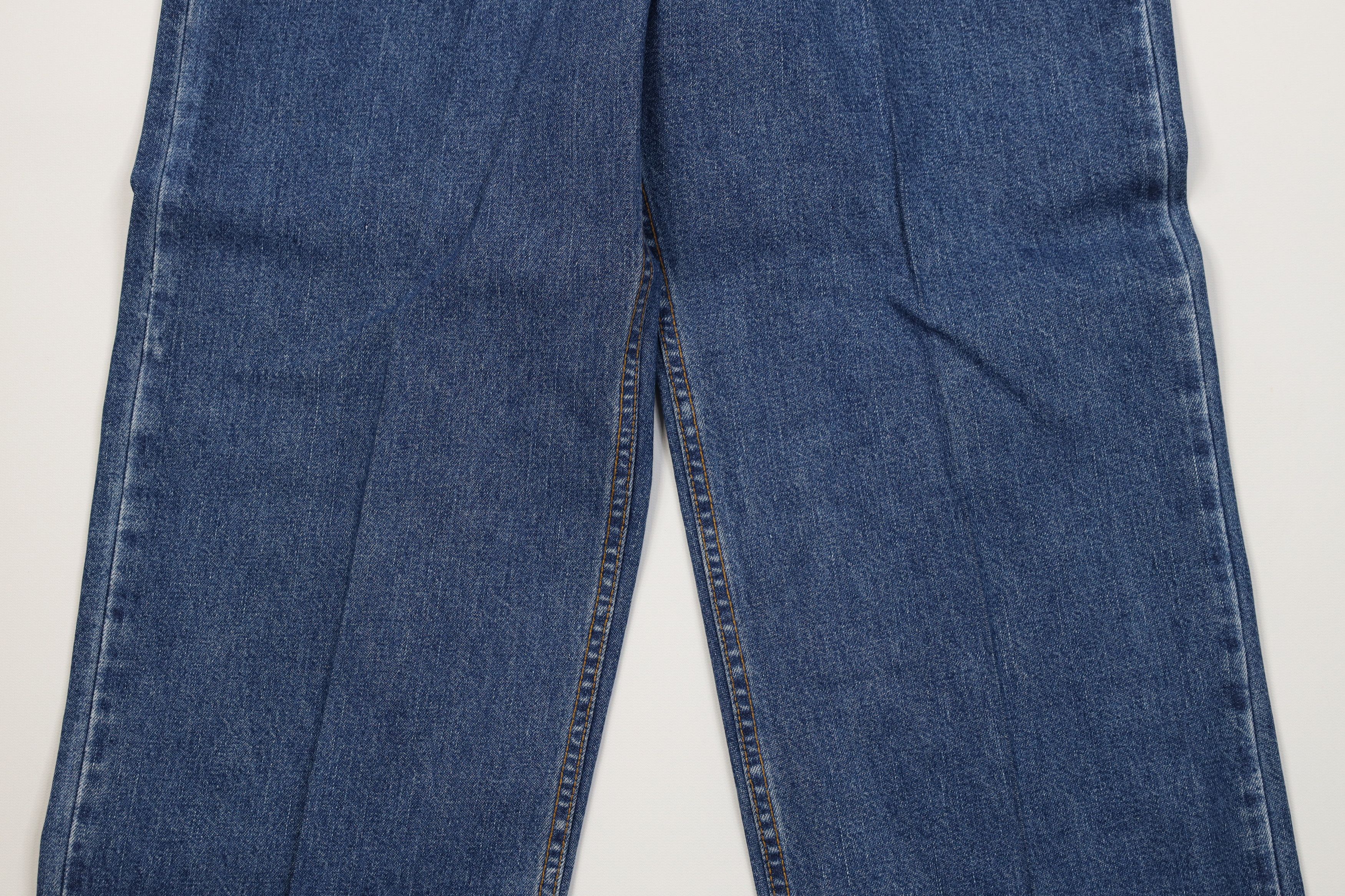 Levi's Vintage 90s Levis Flared Wide Leg Denim Jeans Blue Cotton Size 28" / US 6 / IT 42 - 3 Thumbnail