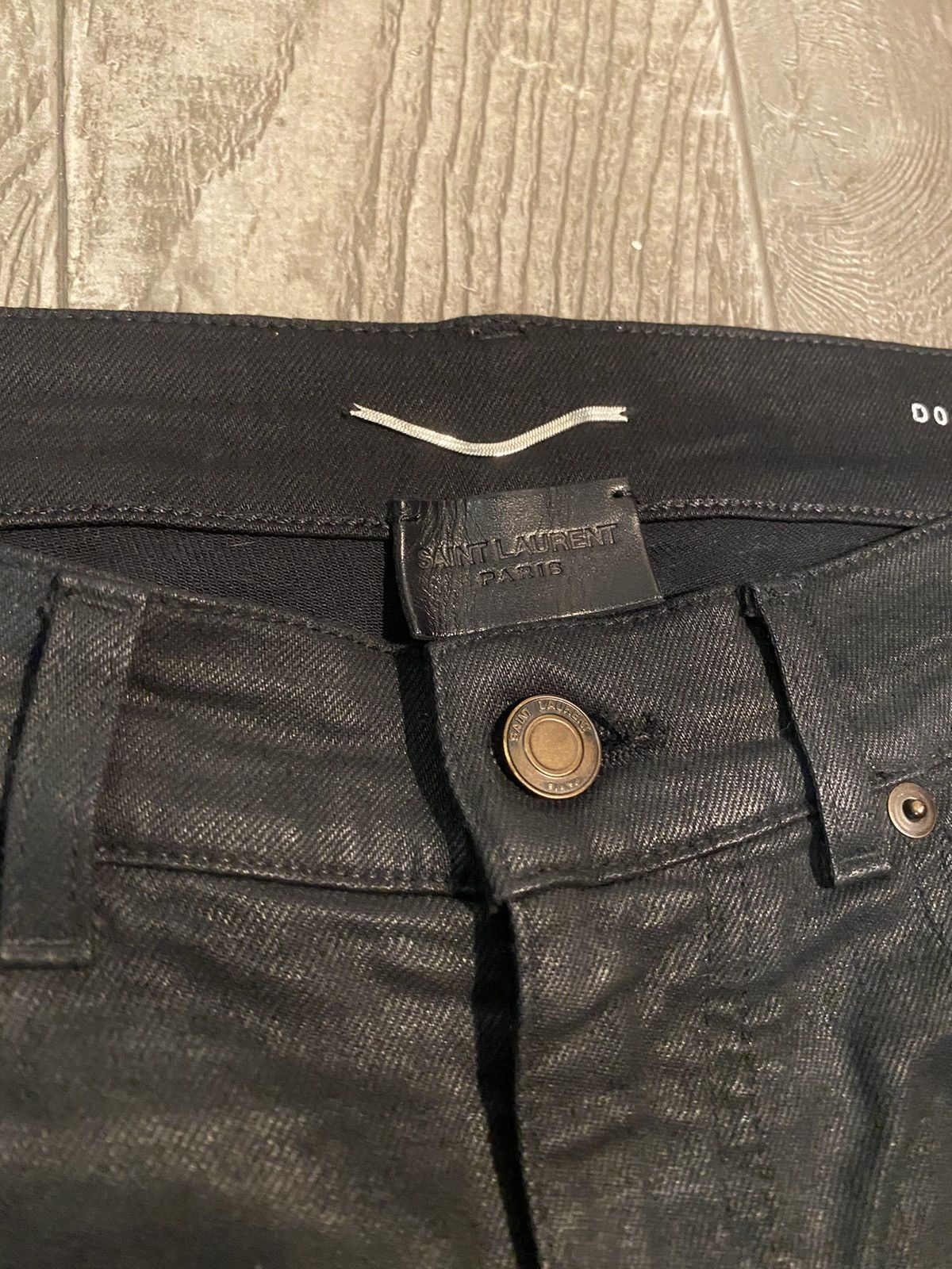 Saint Laurent Paris Saint Laurent Paris D02 Waxed Denim 2014 Size US 30 / EU 46 - 2 Thumbnail