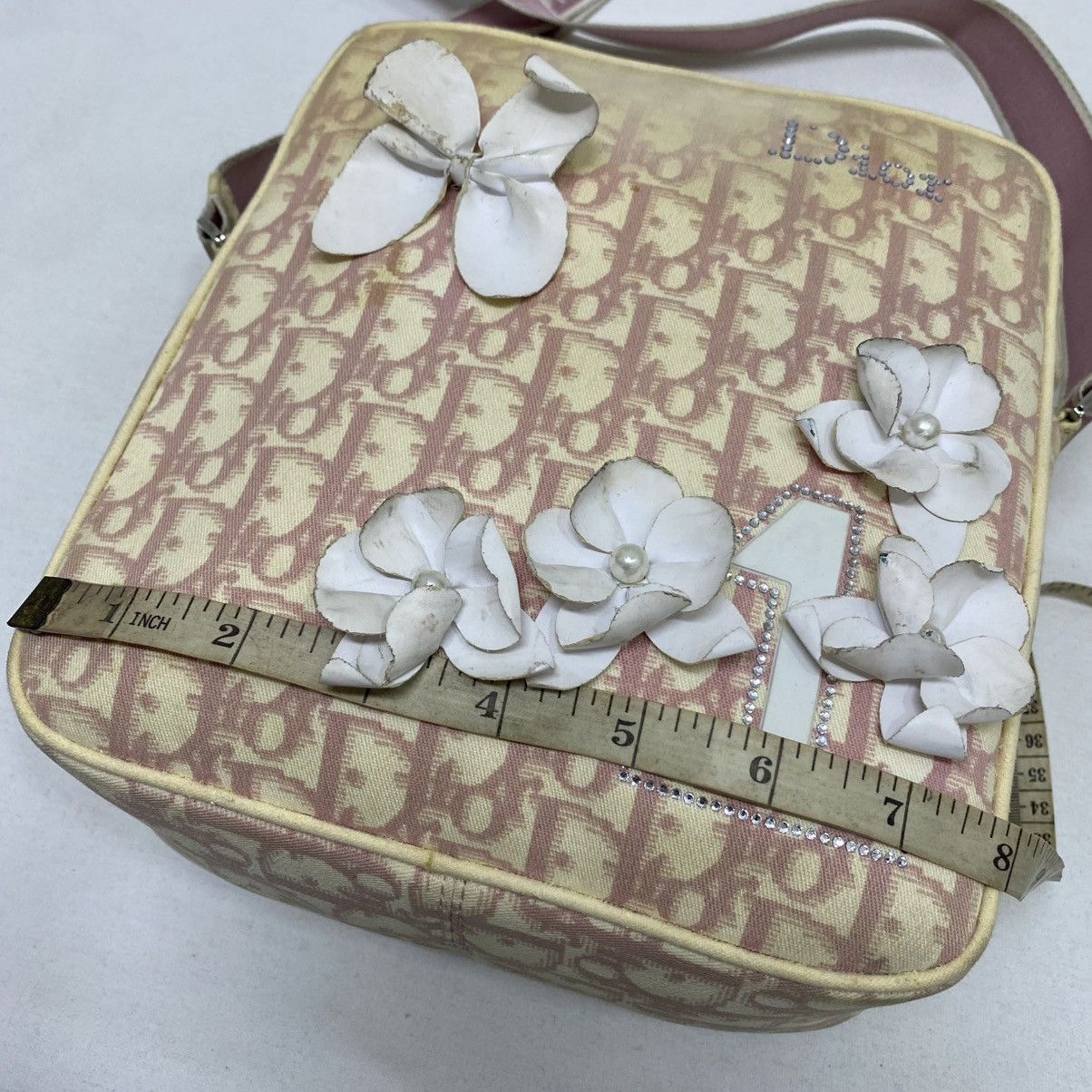Dior ‼️LASTDROP‼️ CHRISTIAN DIOR TROTTER FLOWER SHOULDER BAG Size ONE SIZE - 11 Thumbnail