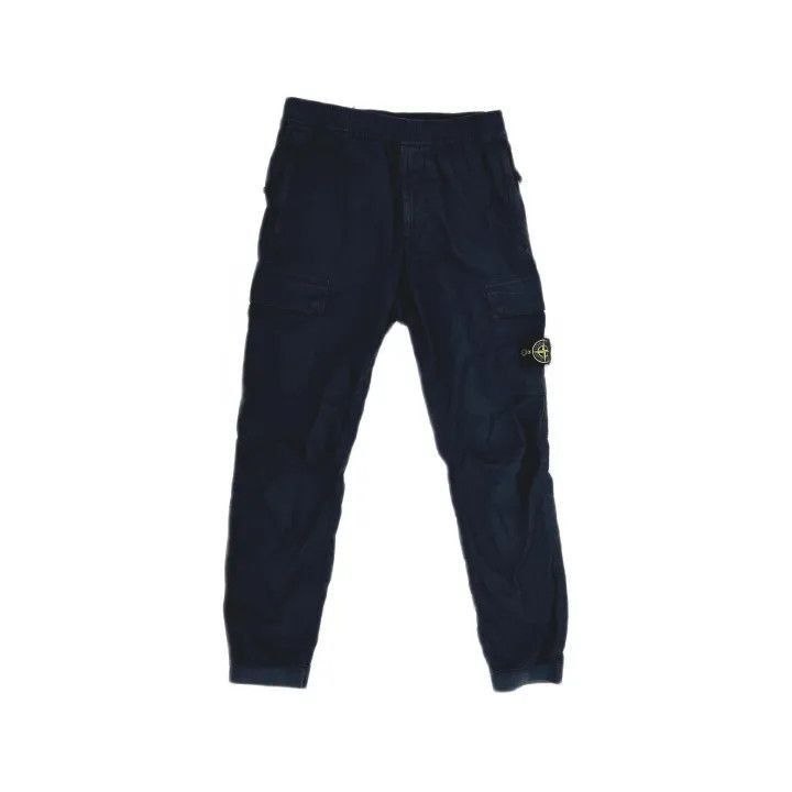Stone Island Stone Island Blue Sports Cargo Pants for Men Size US 31 - 1 Thumbnail