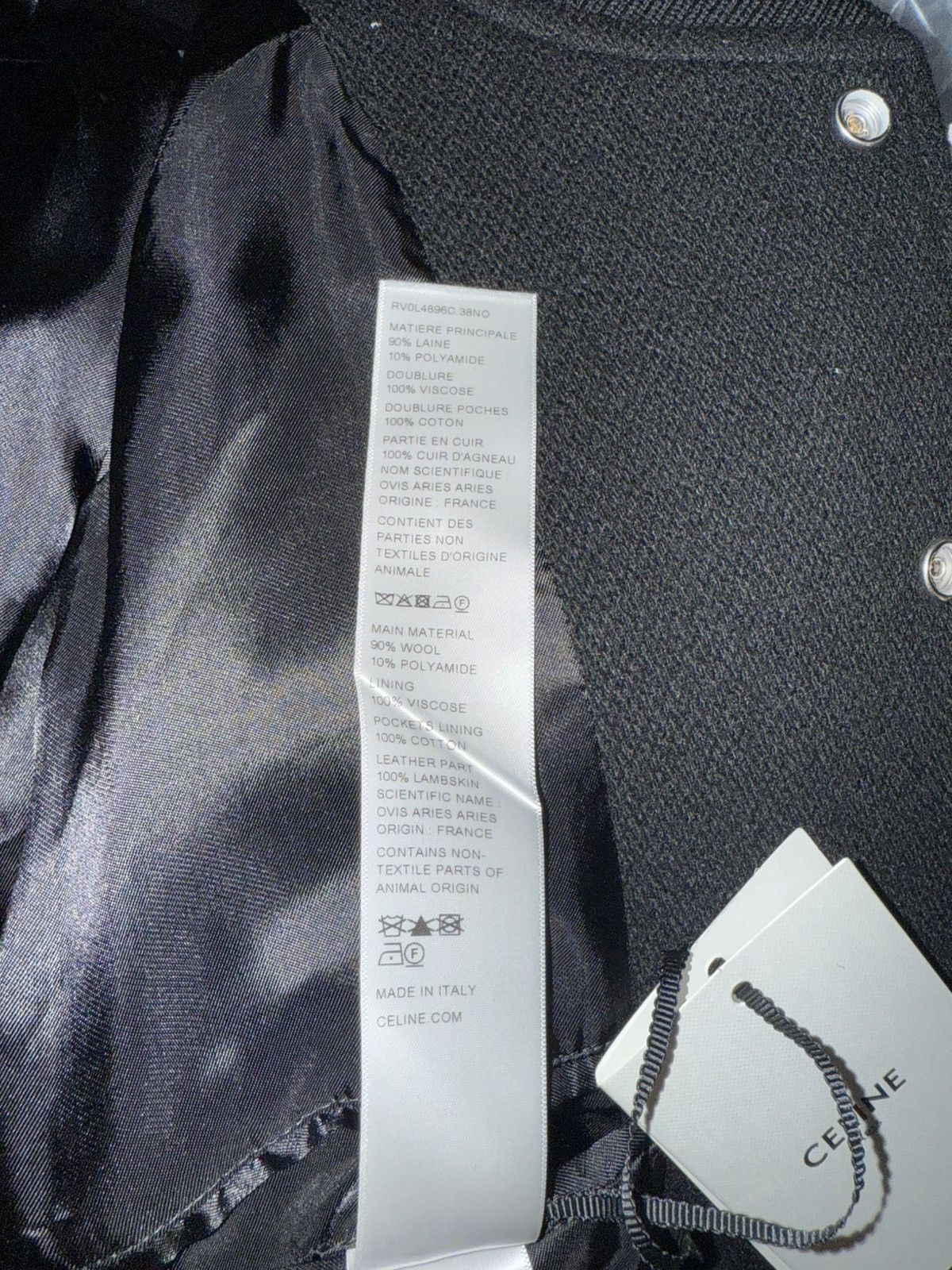 Celine Celine logo teddy jacket 50 Size US L / EU 52-54 / 3 - 10 Thumbnail