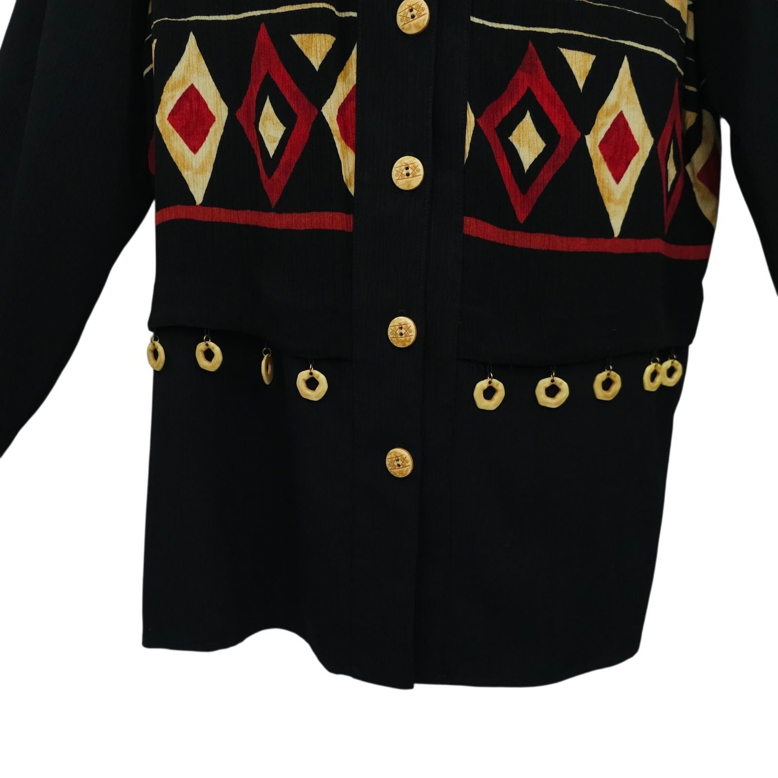 Other Nancy Bolen City Girl Shirt 18 Geo Vintage 90s Tribal Print Size XXL / US 16-18 / IT 52-54 - 13 Thumbnail