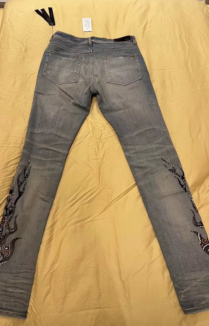 Amiri Amiri flame collaboration blue jeans Size US 31 - 2 Thumbnail