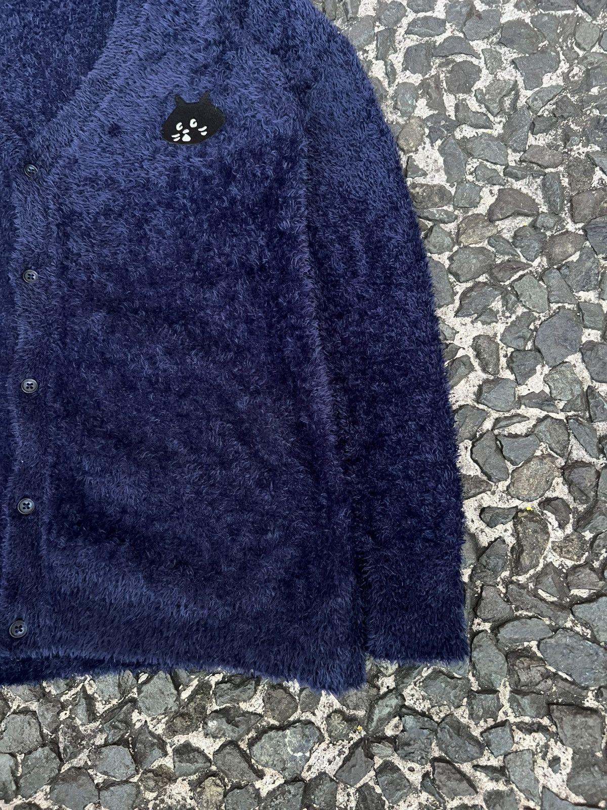 Ne-Net Ne-net Nya! Logo Fuzzy Knit Cardigan Size M / US 6-8 / IT 42-44 - 4 Thumbnail