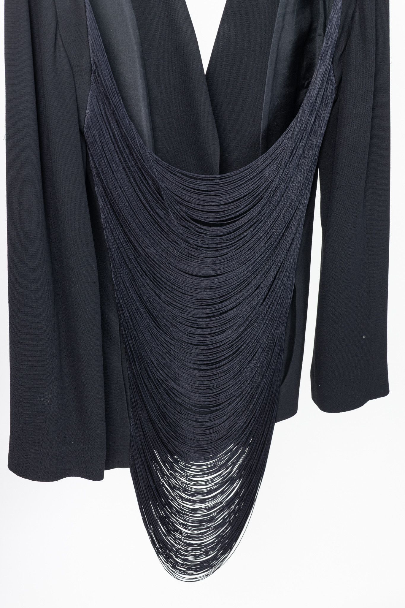 Jil Sander Jil Sander SS09 Runway Silk Draped-Fringe Open-Back Blazer Size M / US 6-8 / IT 42-44 - 8 Thumbnail